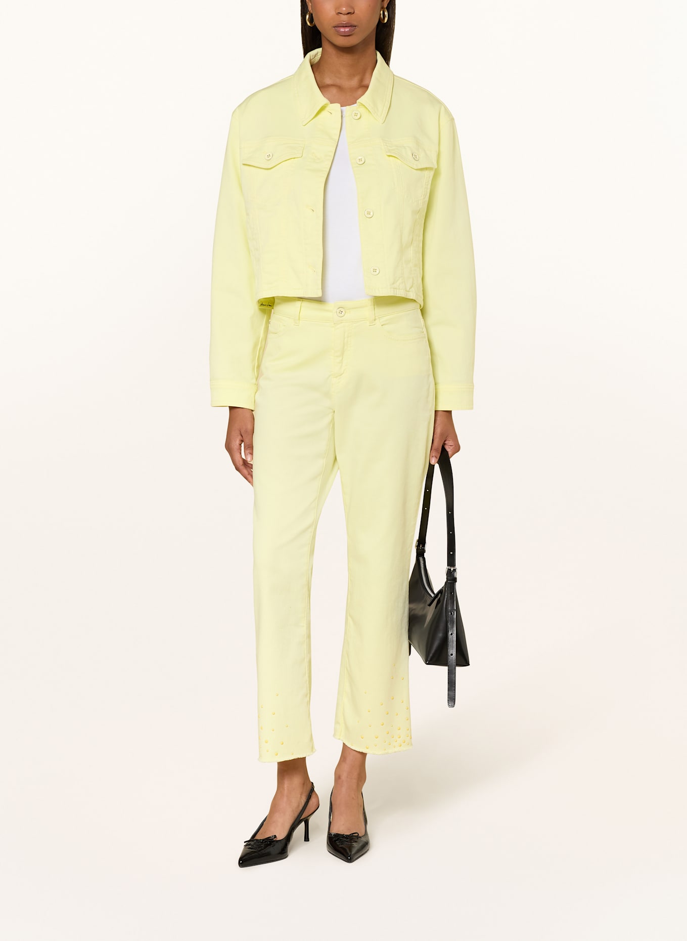 MARC CAIN Kurtka jeansowa: JASNOŻÓŁTY