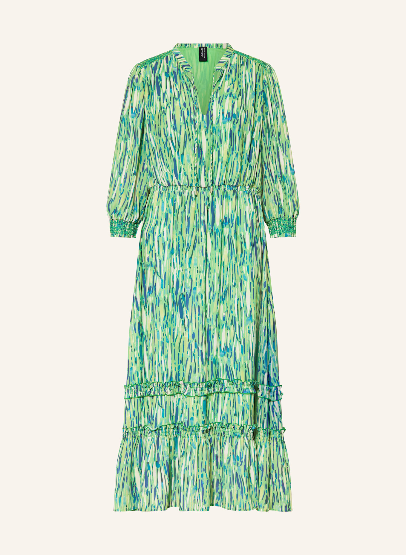 MARC CAIN Kleid mit 3/4-Ärmel: 550 bright jade