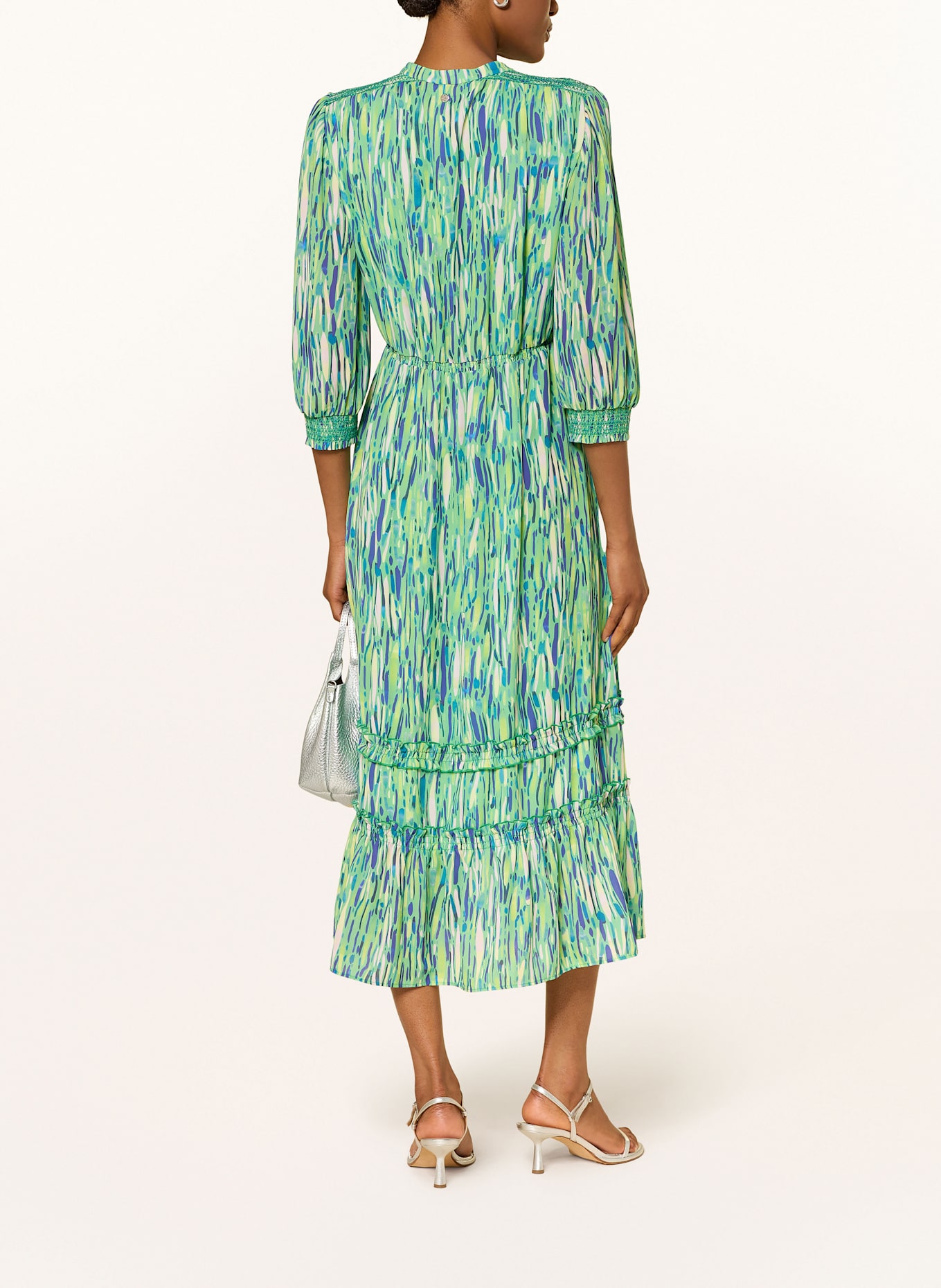 MARC CAIN Kleid mit 3/4-Ärmel: 550 bright jade