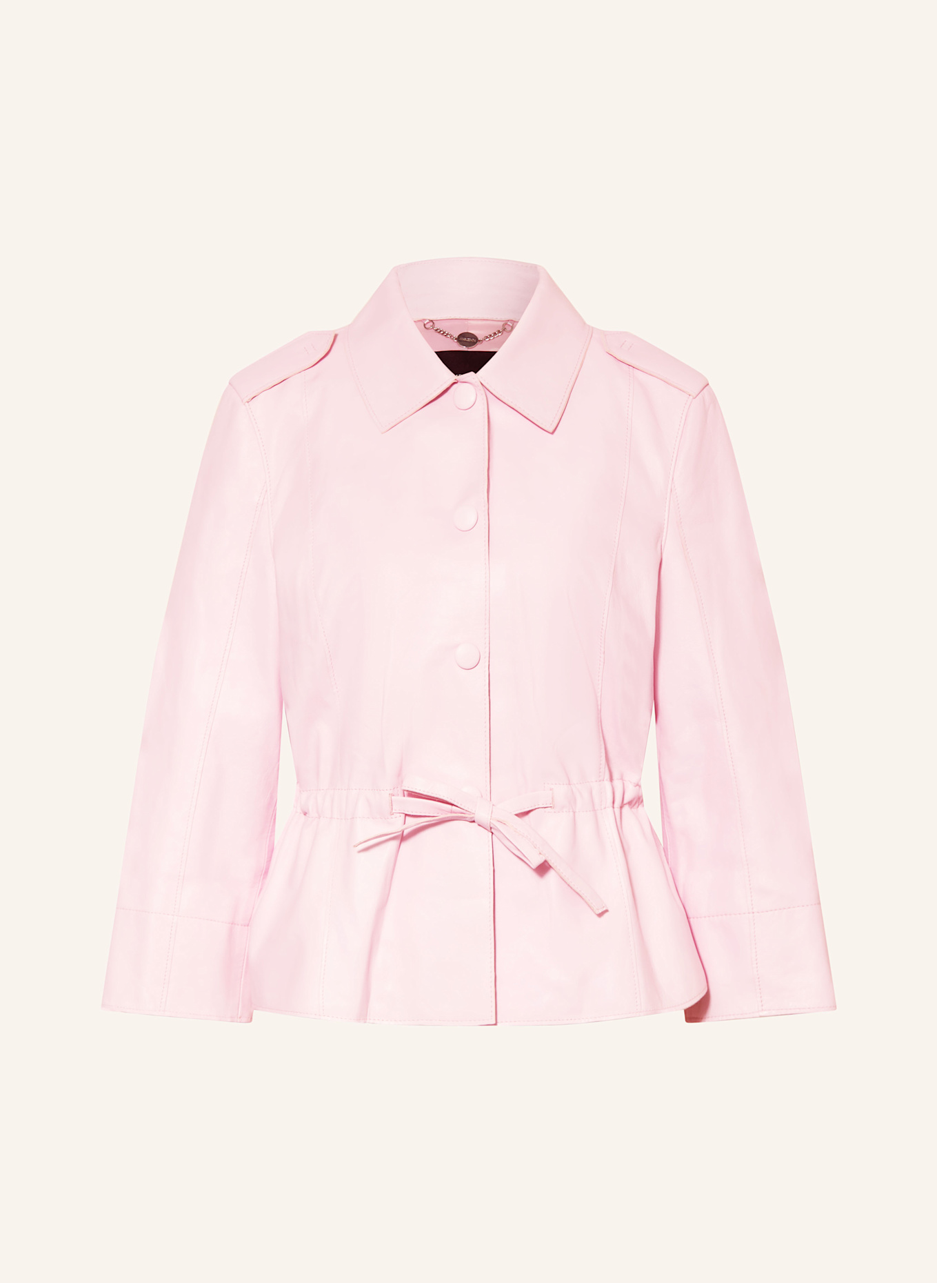MARC CAIN veste en cuir: 255 pink tulle