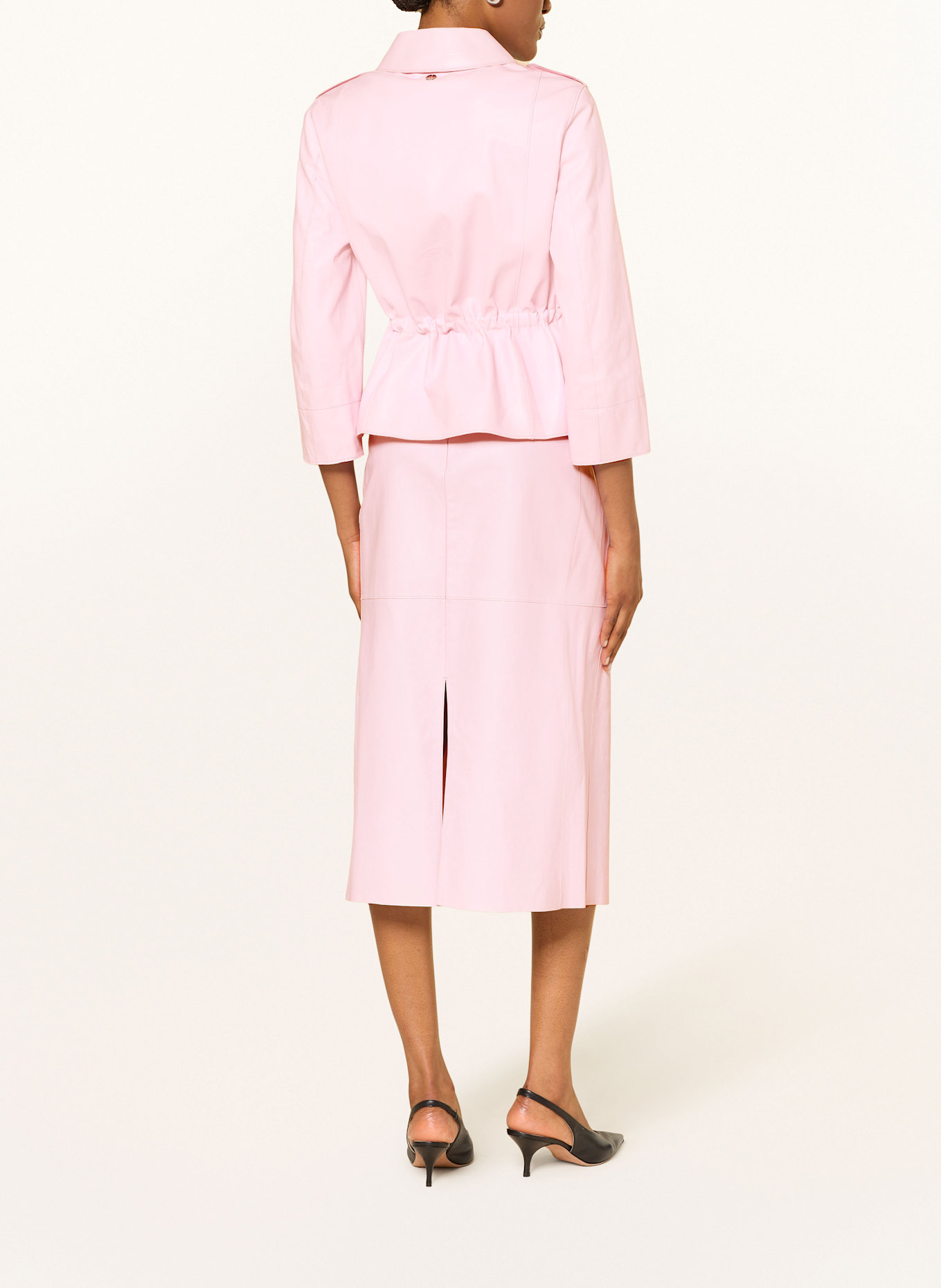 MARC CAIN veste en cuir: 255 pink tulle