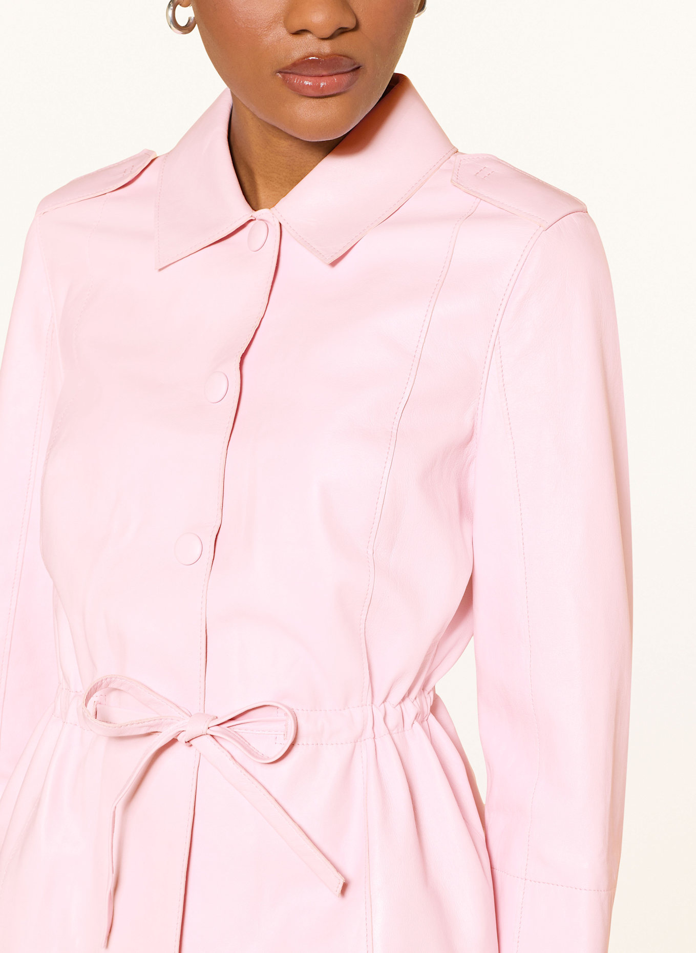 MARC CAIN veste en cuir: 255 pink tulle
