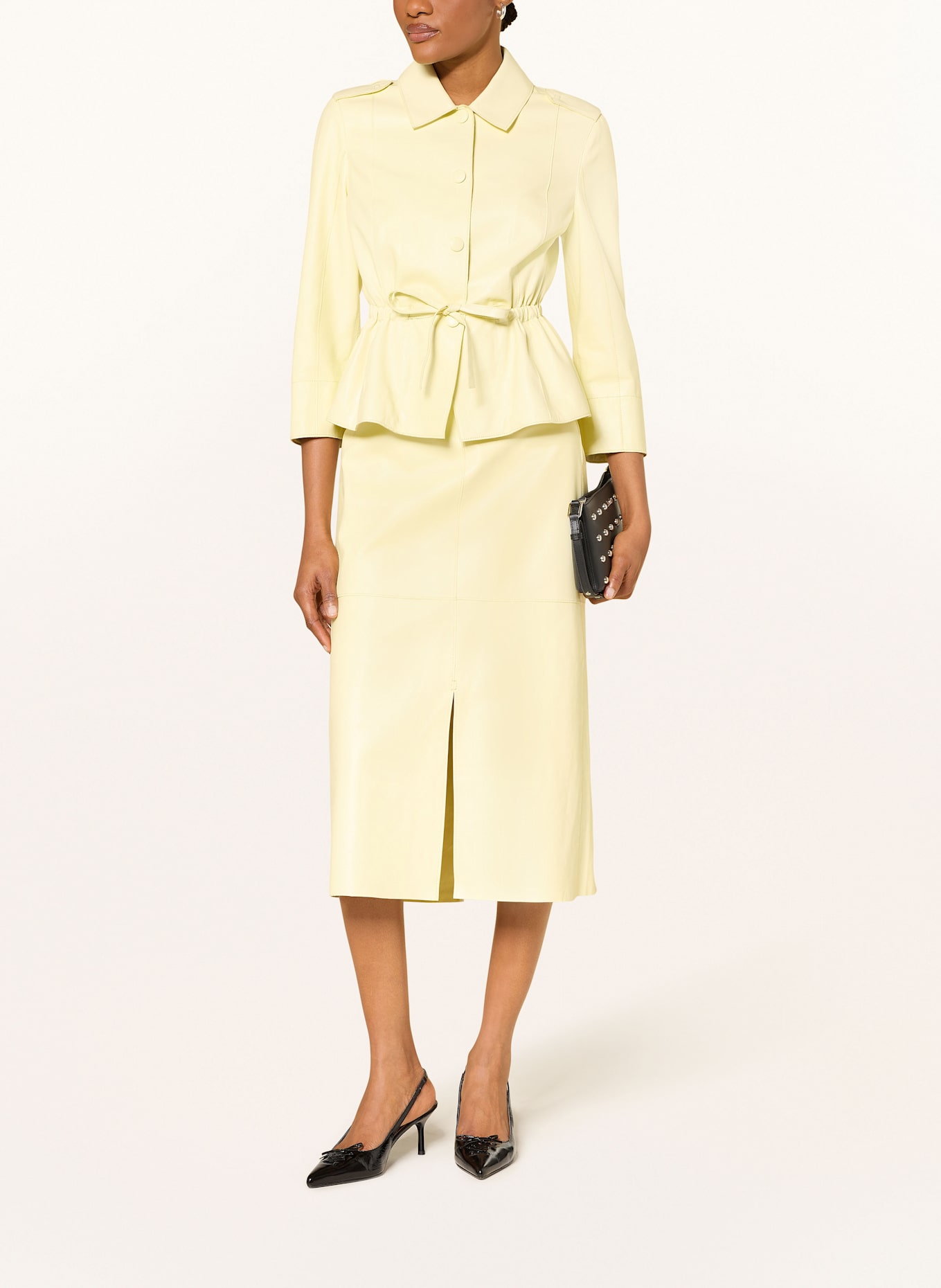 MARC CAIN Lederrock: 404 deep limonella