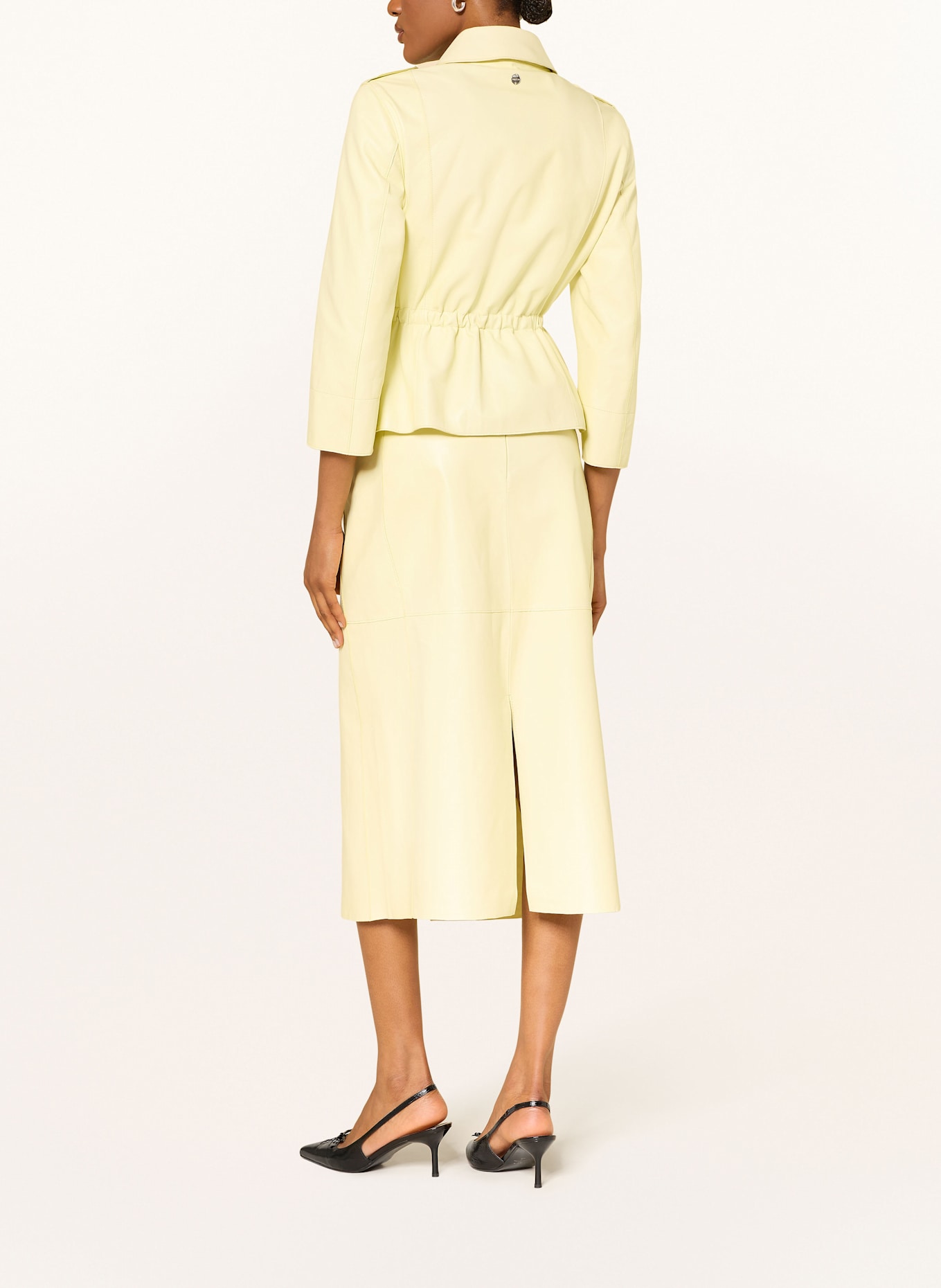 MARC CAIN Lederrock: 404 deep limonella