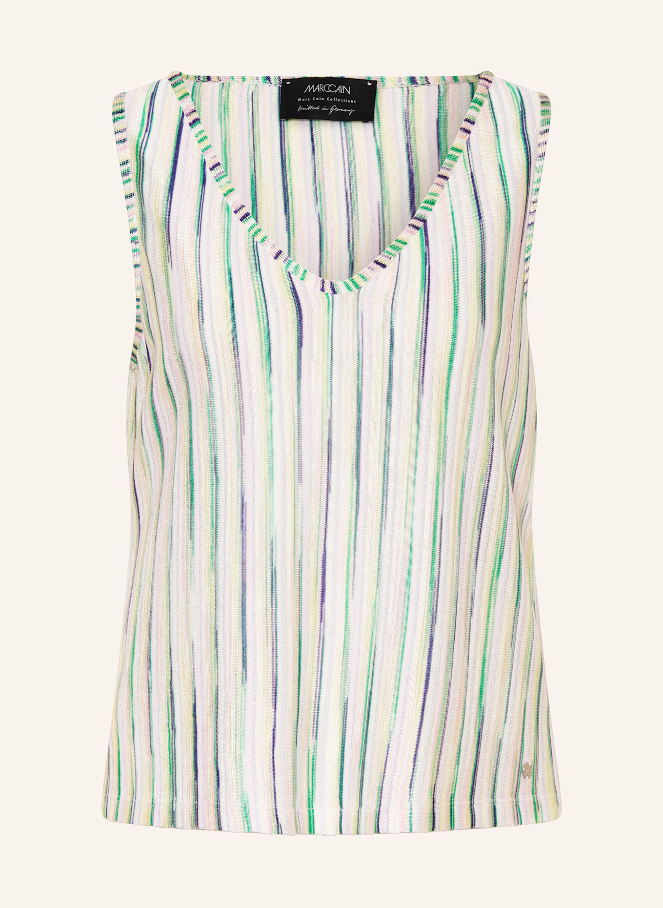 MARC CAIN Stricktop mit Glitzergarn: 255 pink tulle