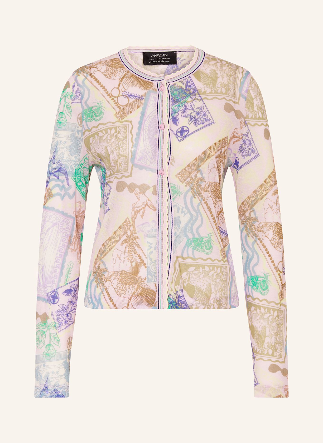 MARC CAIN Strickjacke: 255 pink tulle