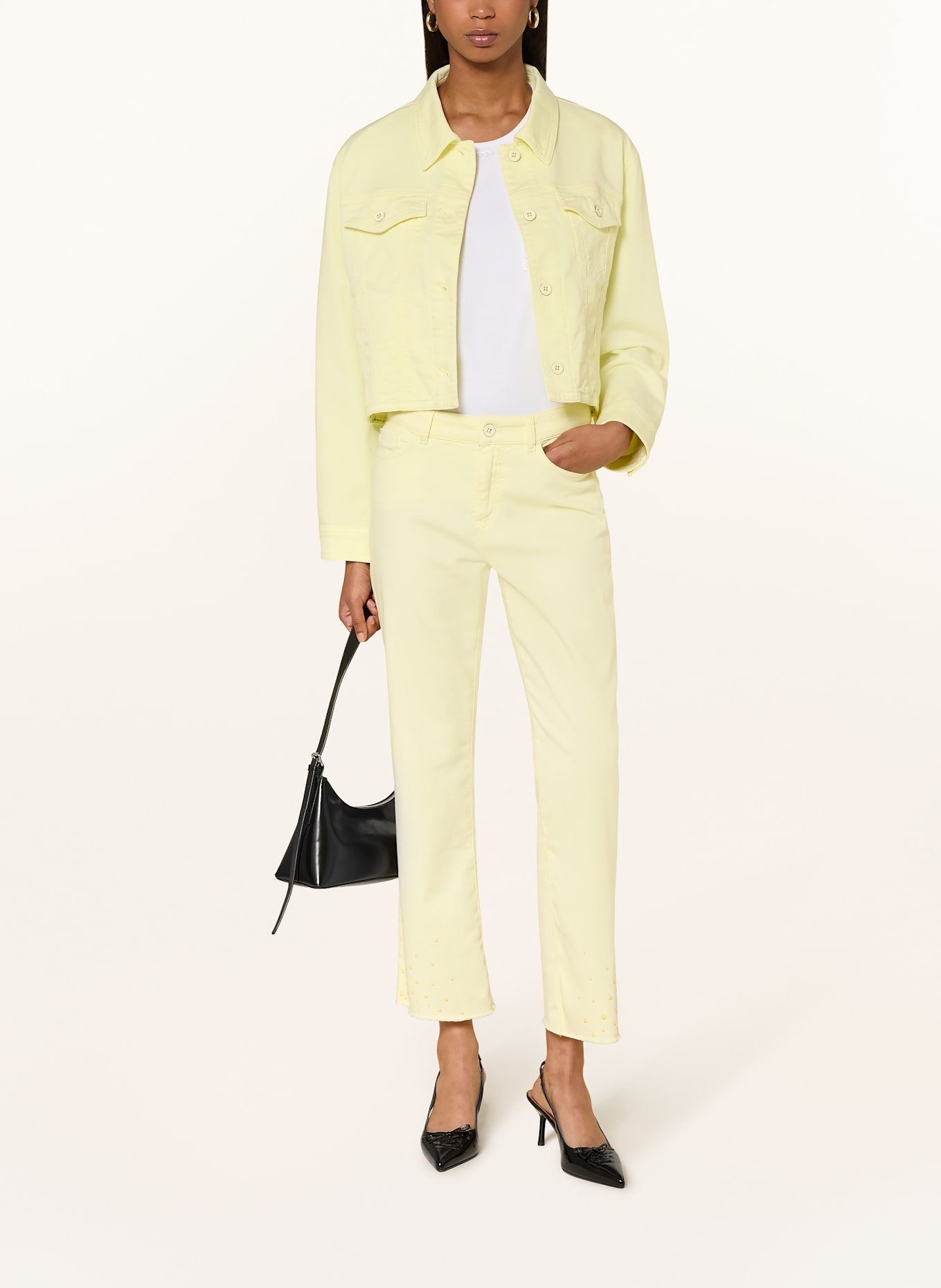 MARC CAIN Jeansy 7/8 FORLI: 404 deep limonella