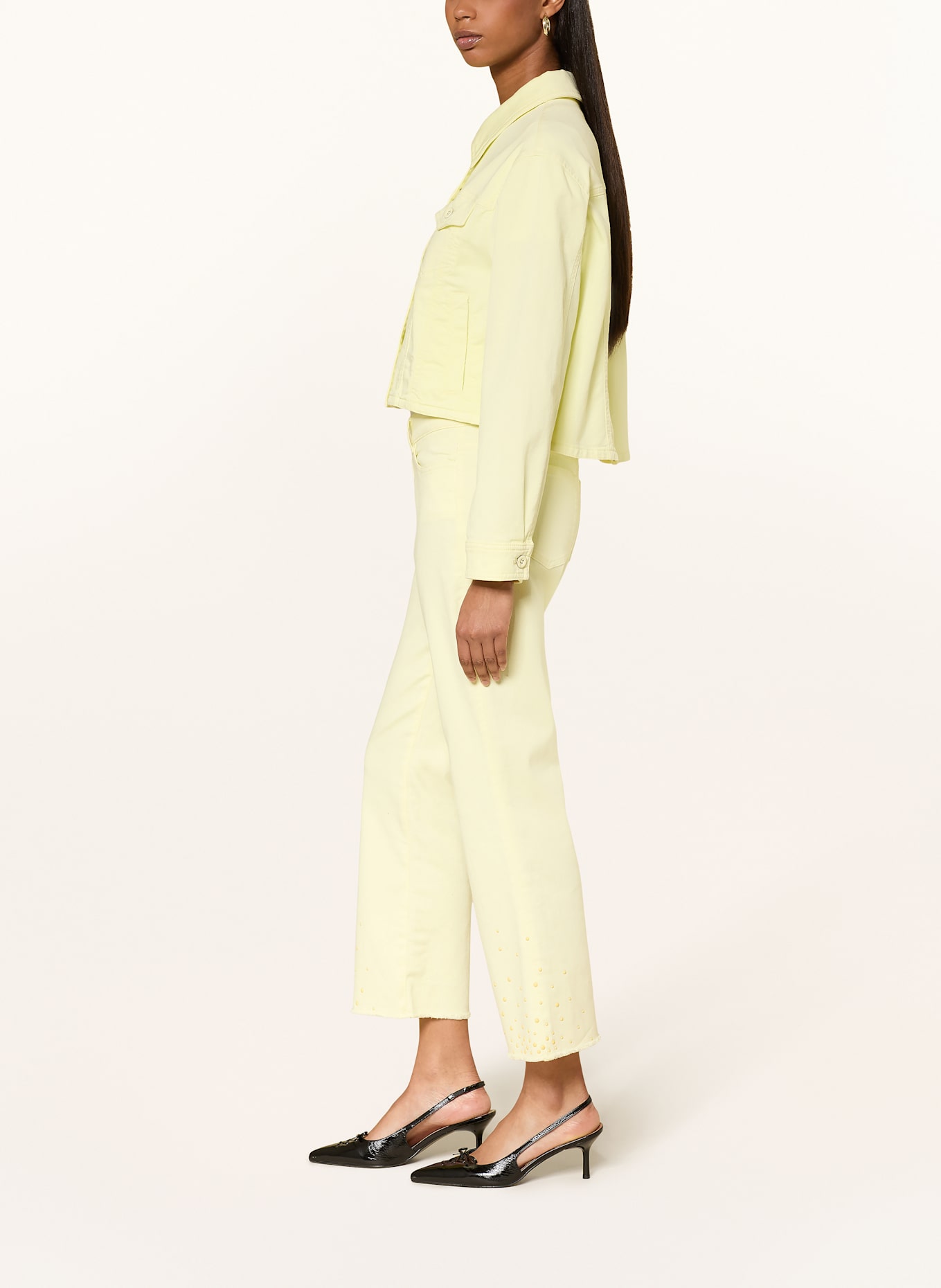 MARC CAIN Jeansy 7/8 FORLI: 404 deep limonella