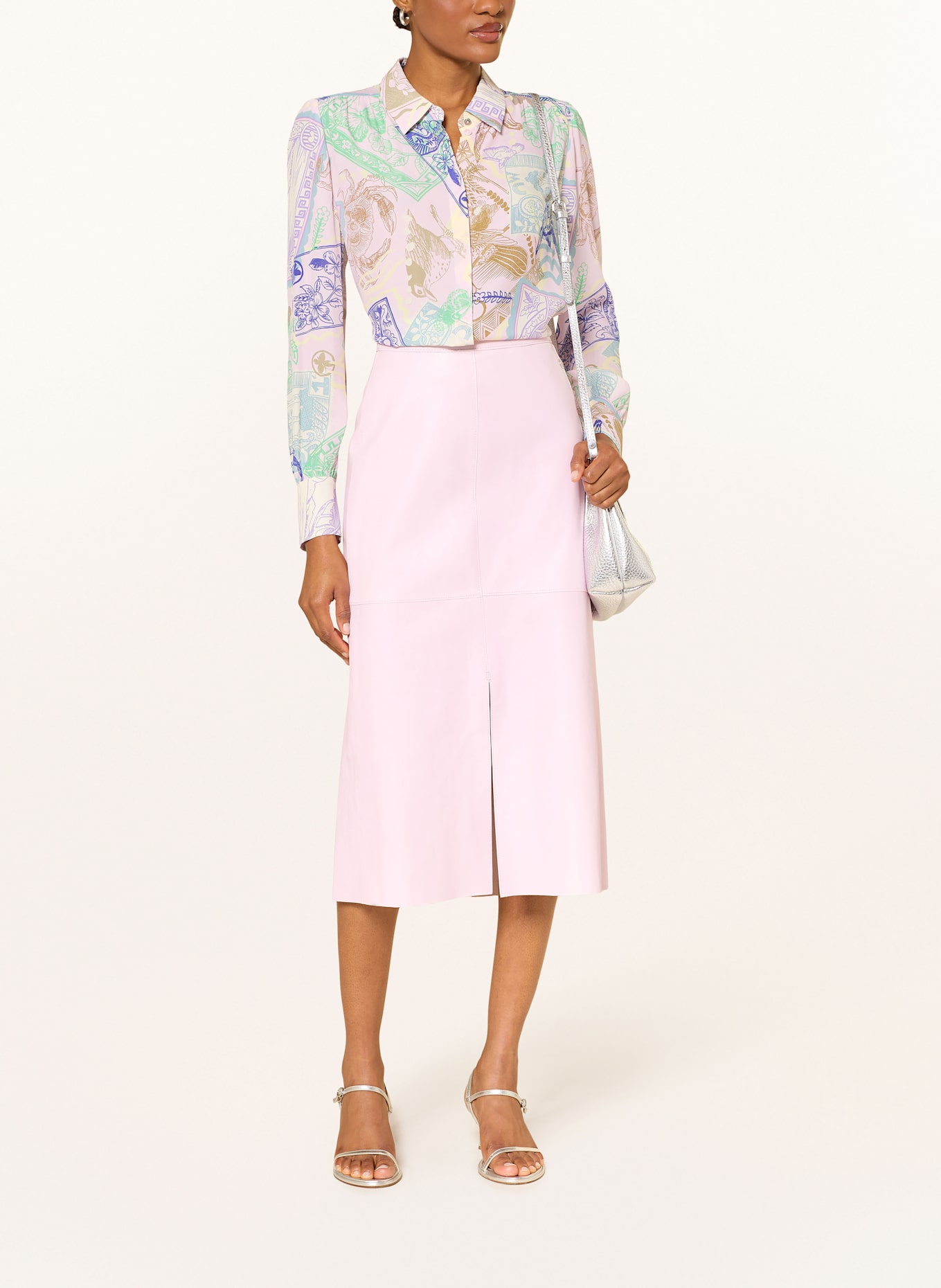 MARC CAIN Hemdbluse mit Seide: 255 pink tulle