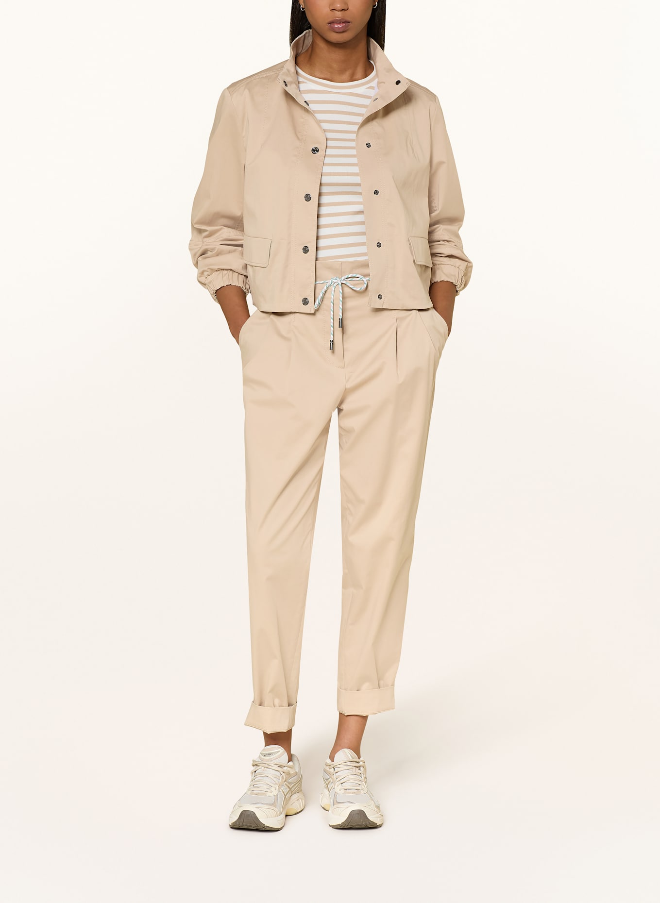 MARC CAIN Kalhoty FAQUS: 610 light stone