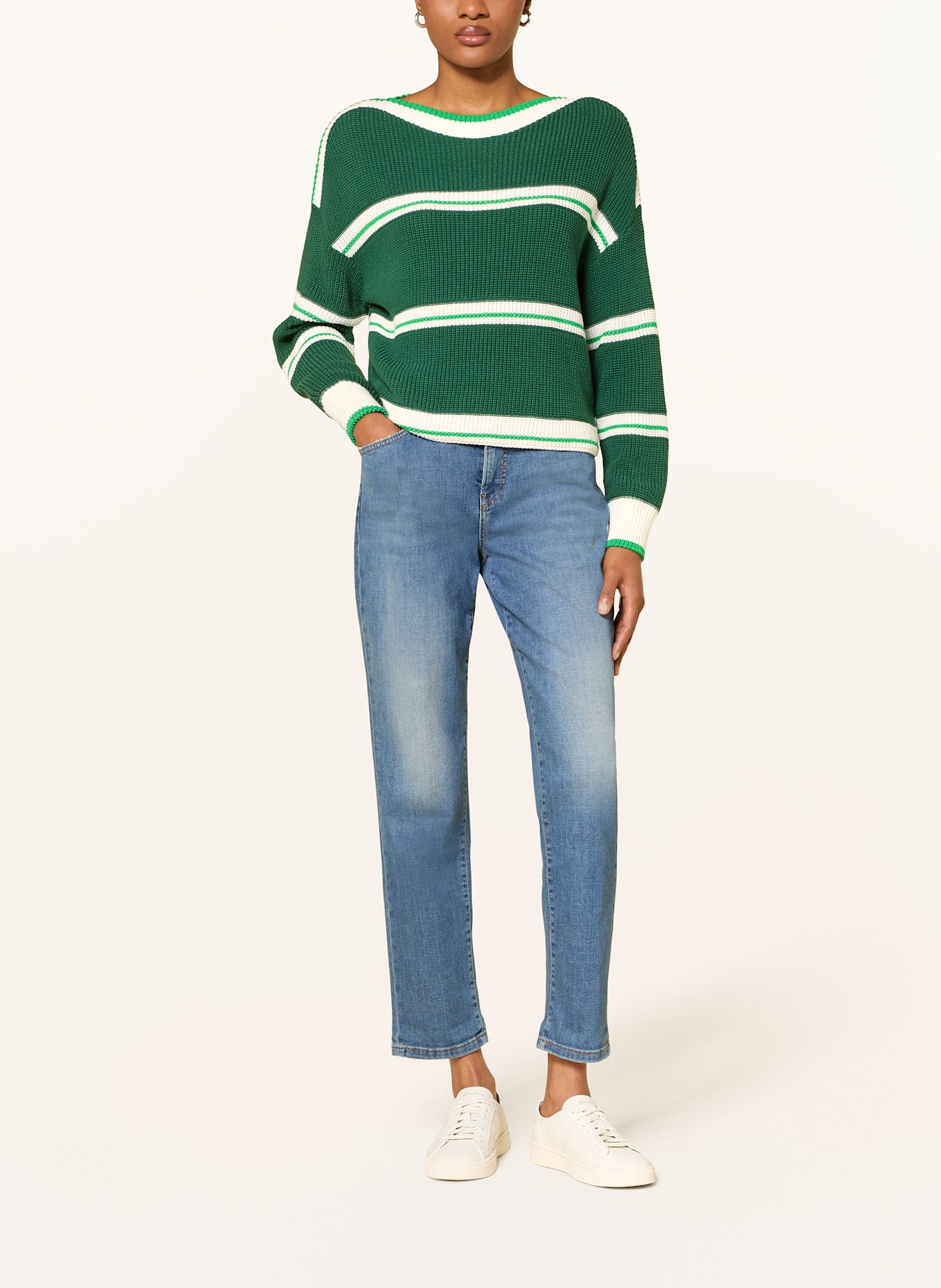 MARC CAIN Pullover: 556 dark jade green