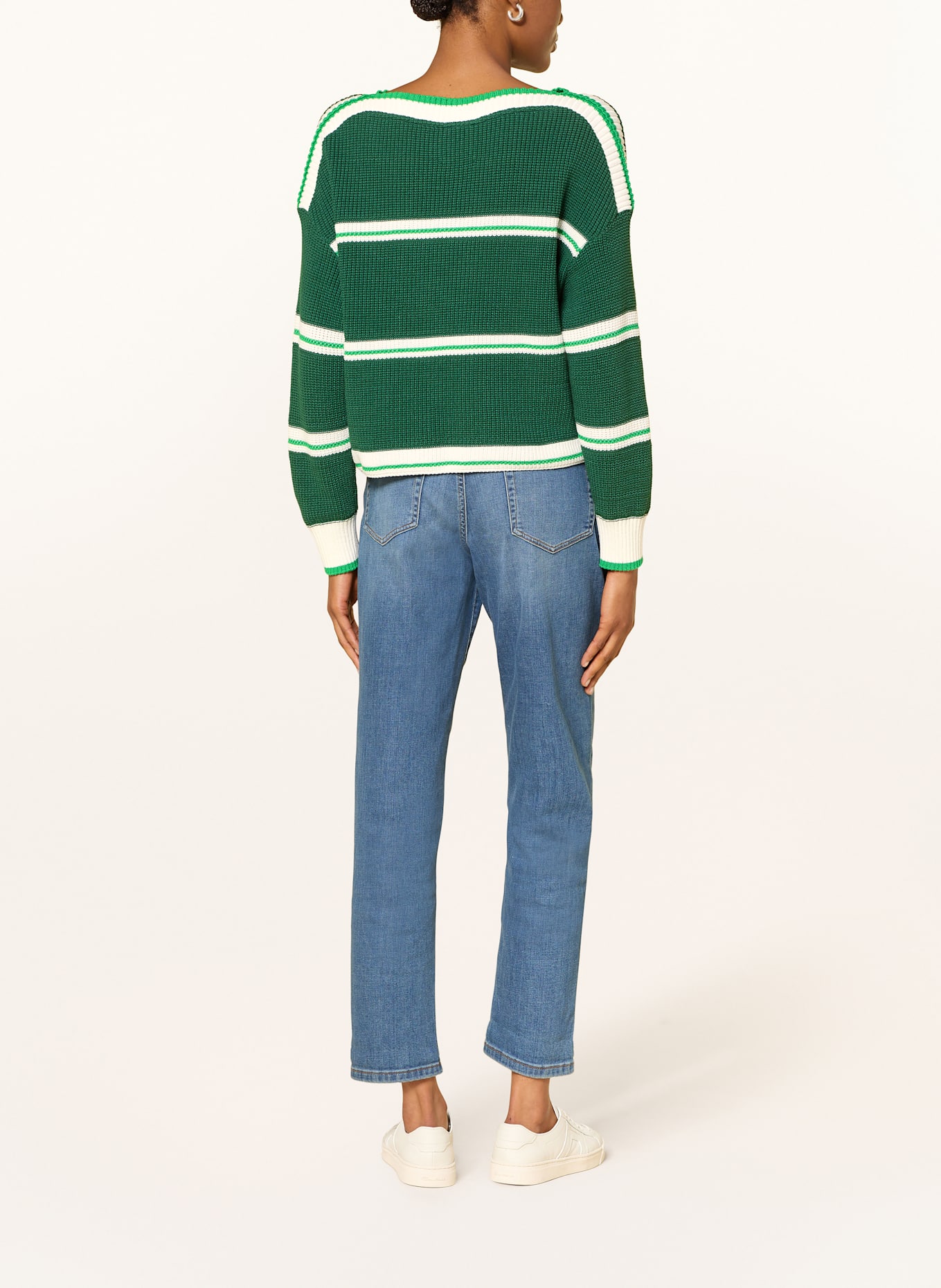 MARC CAIN Pullover: 556 dark jade green