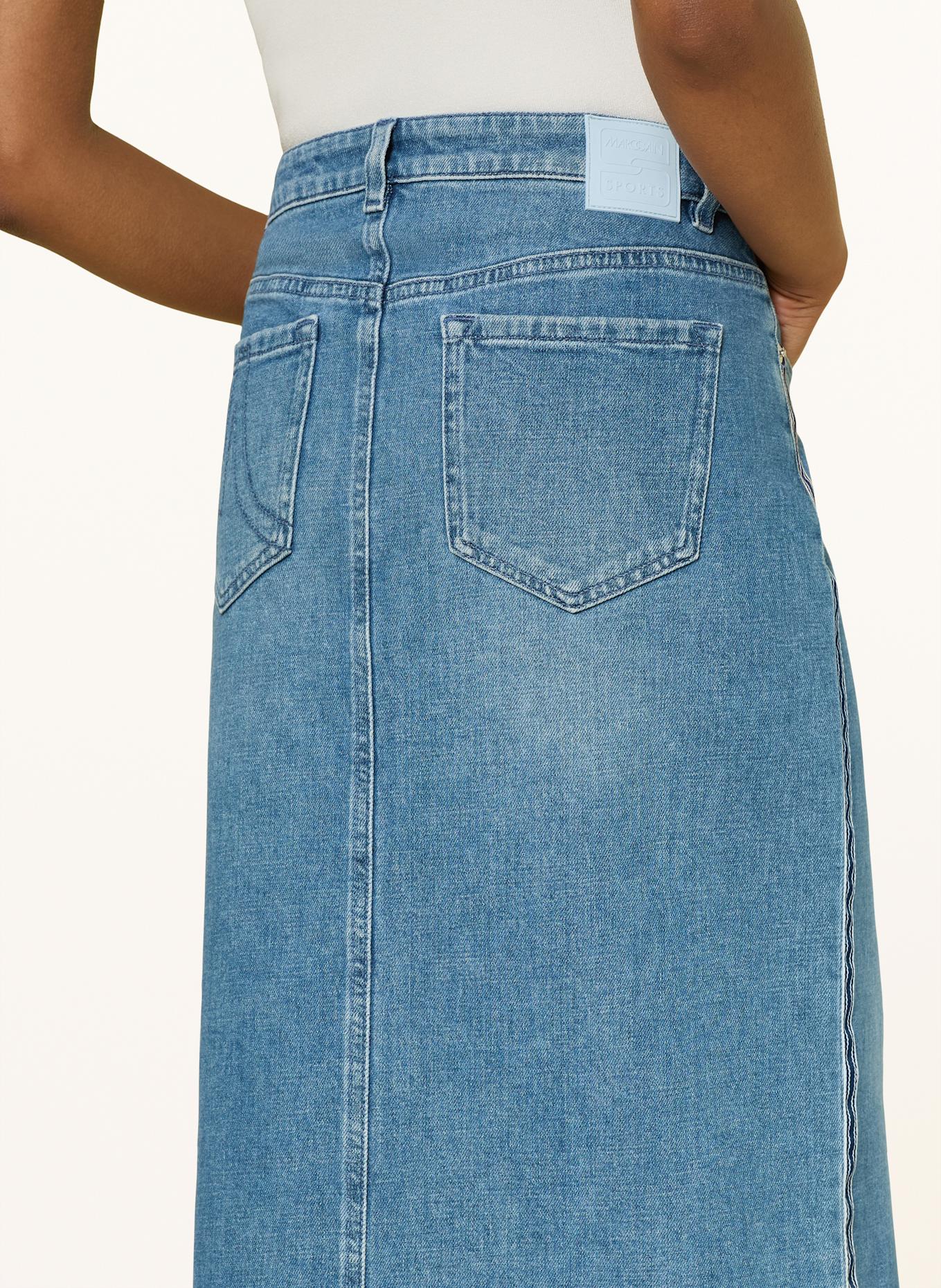 MARC CAIN Jeansrock mit Galonstreifen: 353 blue denim
