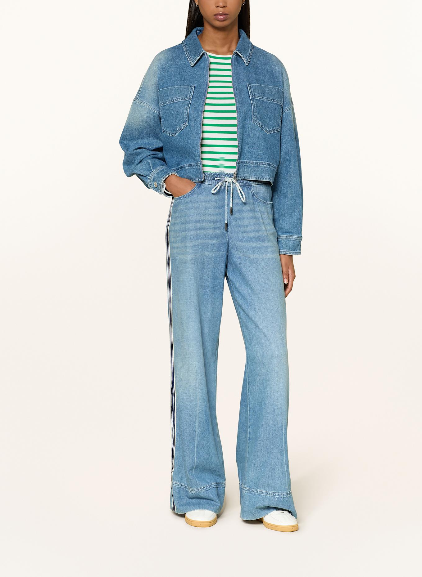 MARC CAIN Jeans WELKOM mit Galonstreifen: 353 blue denim