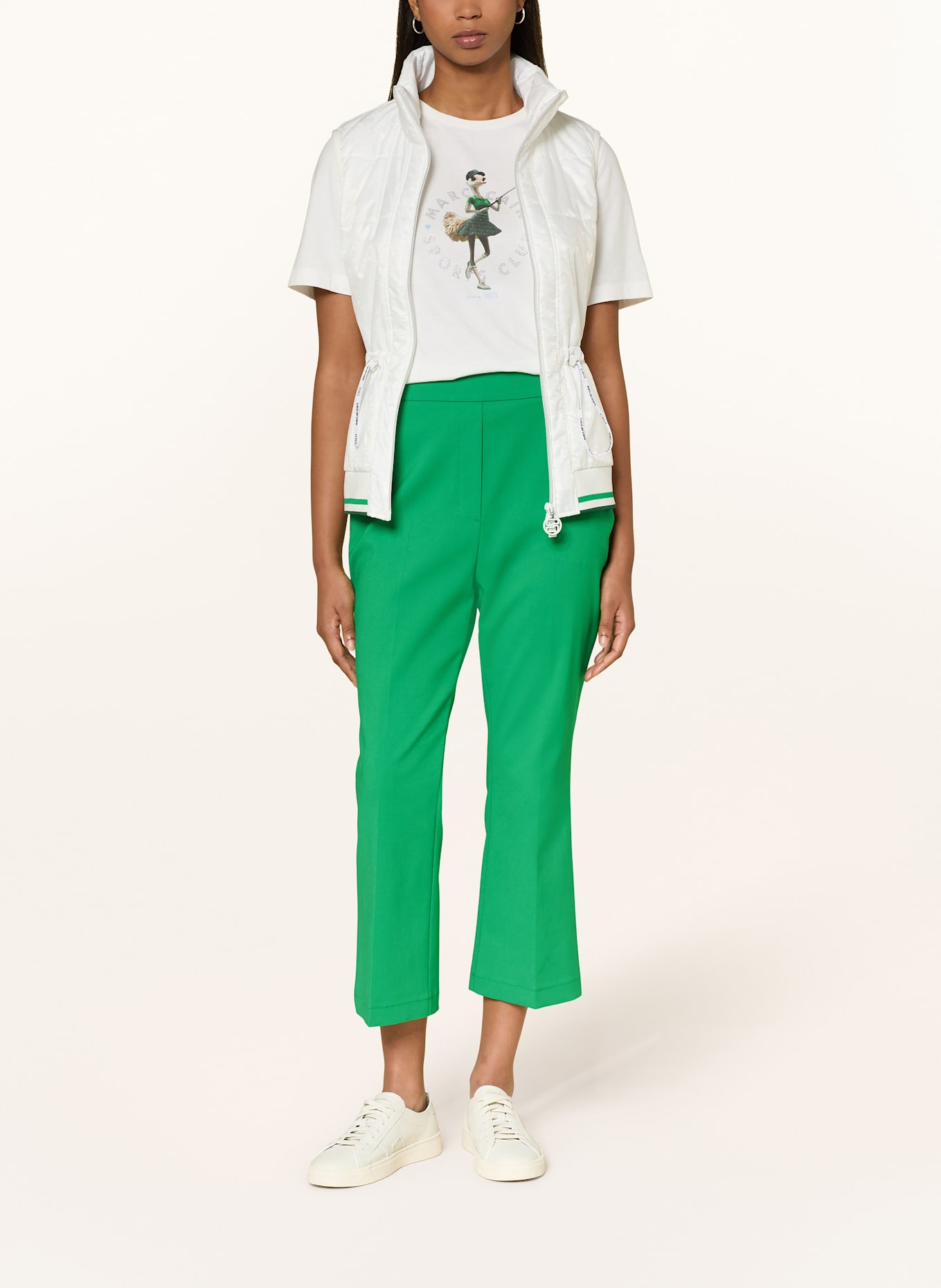 MARC CAIN 7/8-Hose FUYU: 554 bright emerald new