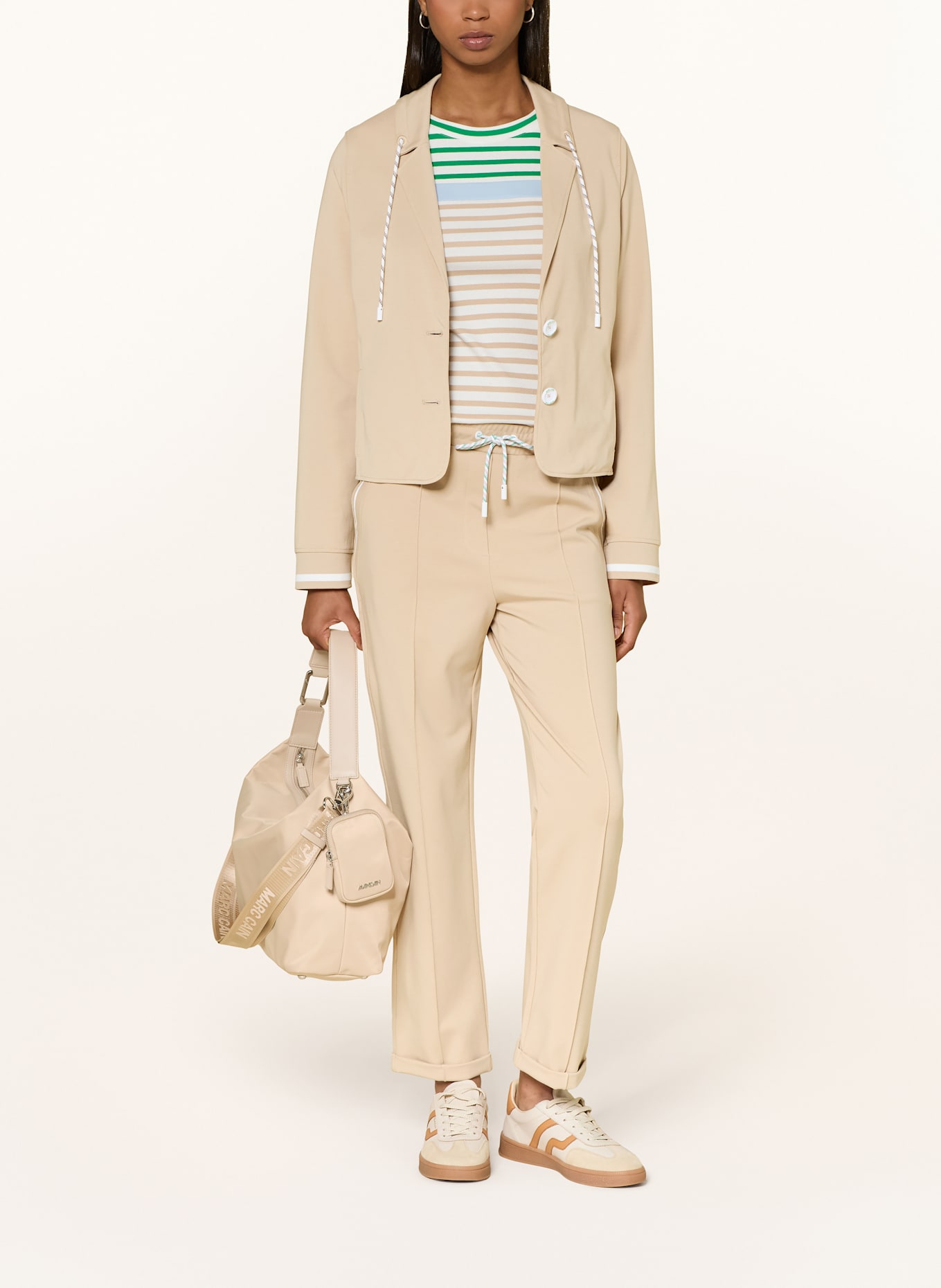 MARC CAIN Shoulder bag: 610 light stone