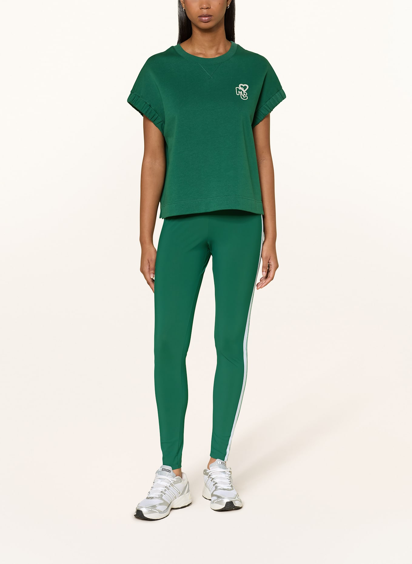 MARC CAIN Sweatshirt: 556 dark jade green