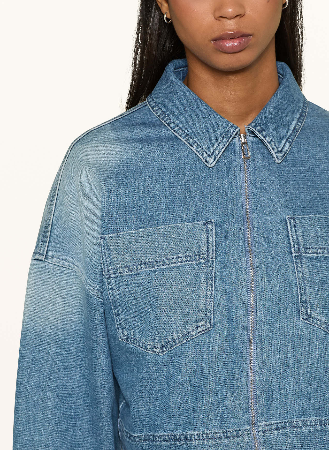 MARC CAIN Denim jacket: 353 blue denim