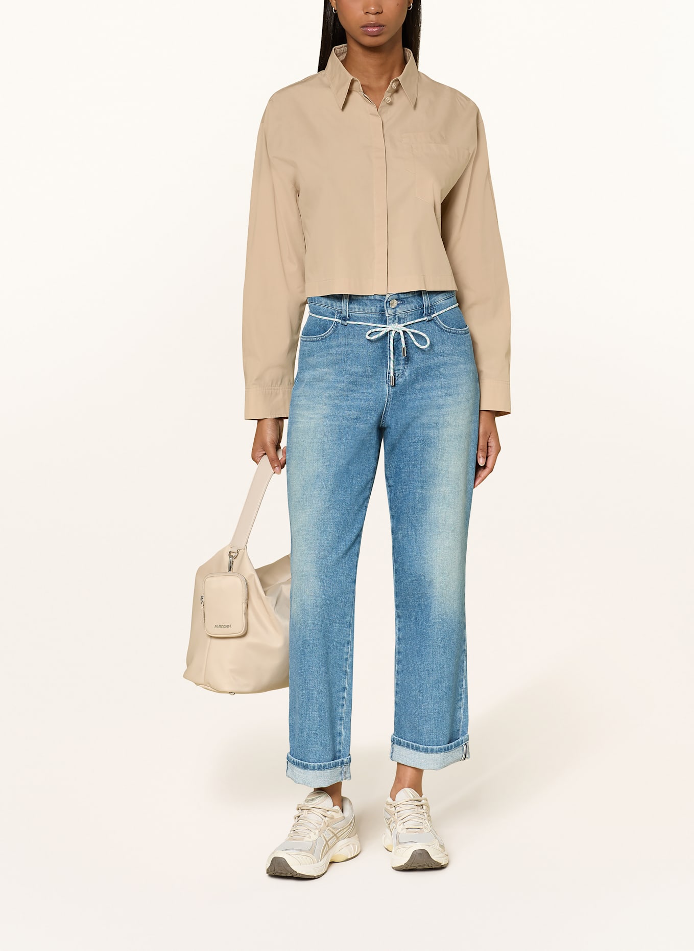 MARC CAIN Hemdbluse: 610 light stone