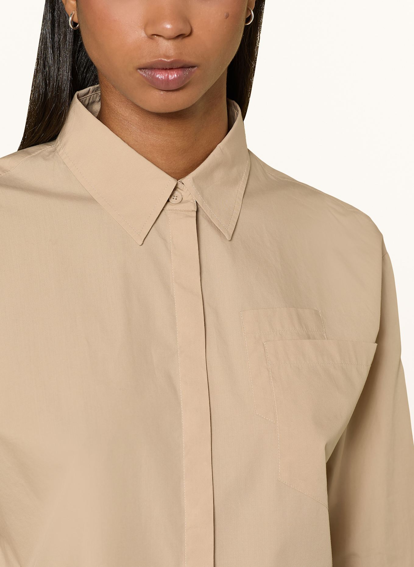 MARC CAIN Hemdbluse: 610 light stone