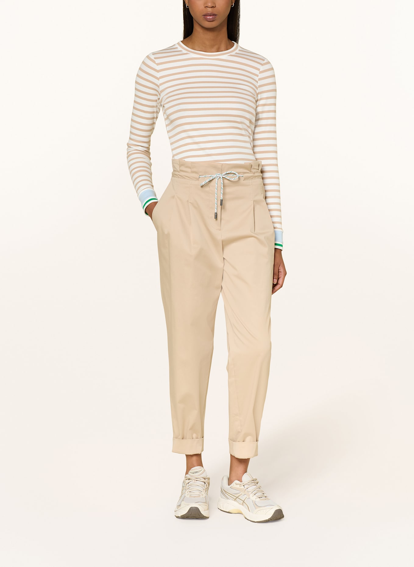 MARC CAIN Tričko s dlouhým rukávem: 610 light stone