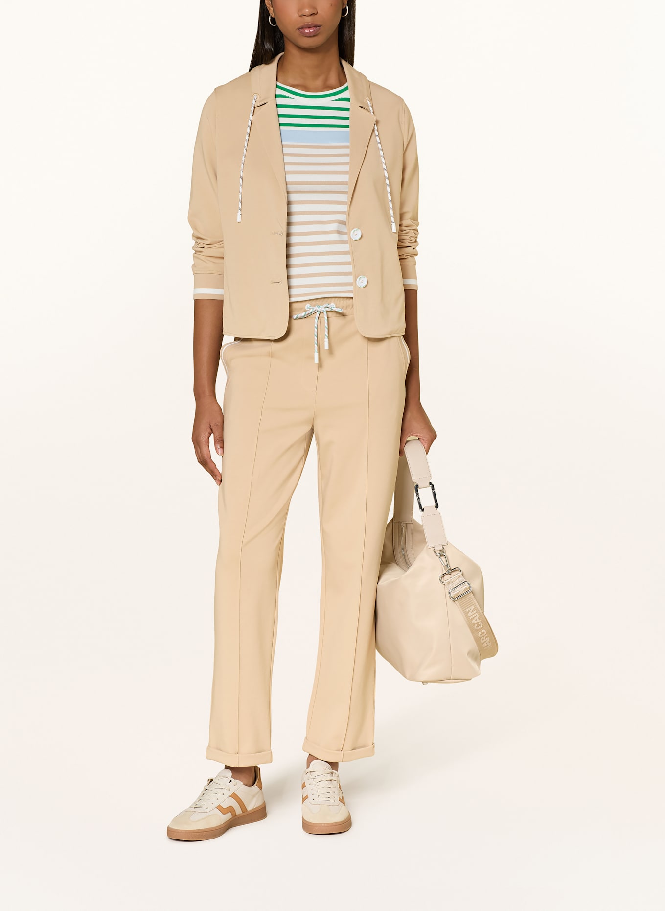 MARC CAIN Jerseyblazer: 610 light stone