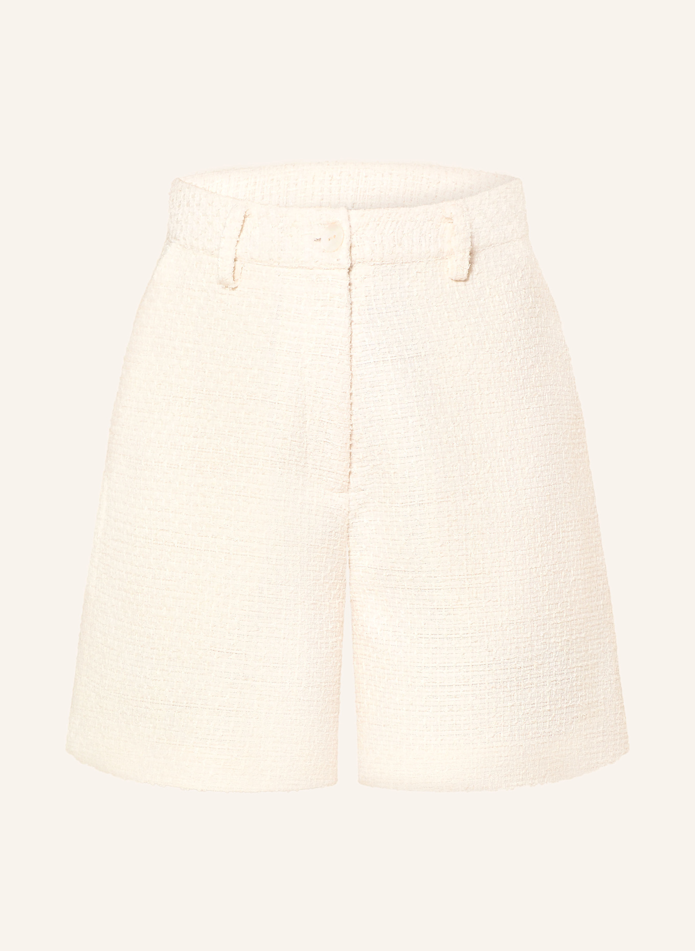 MRS & HUGS Tweed-Shorts: WEISS
