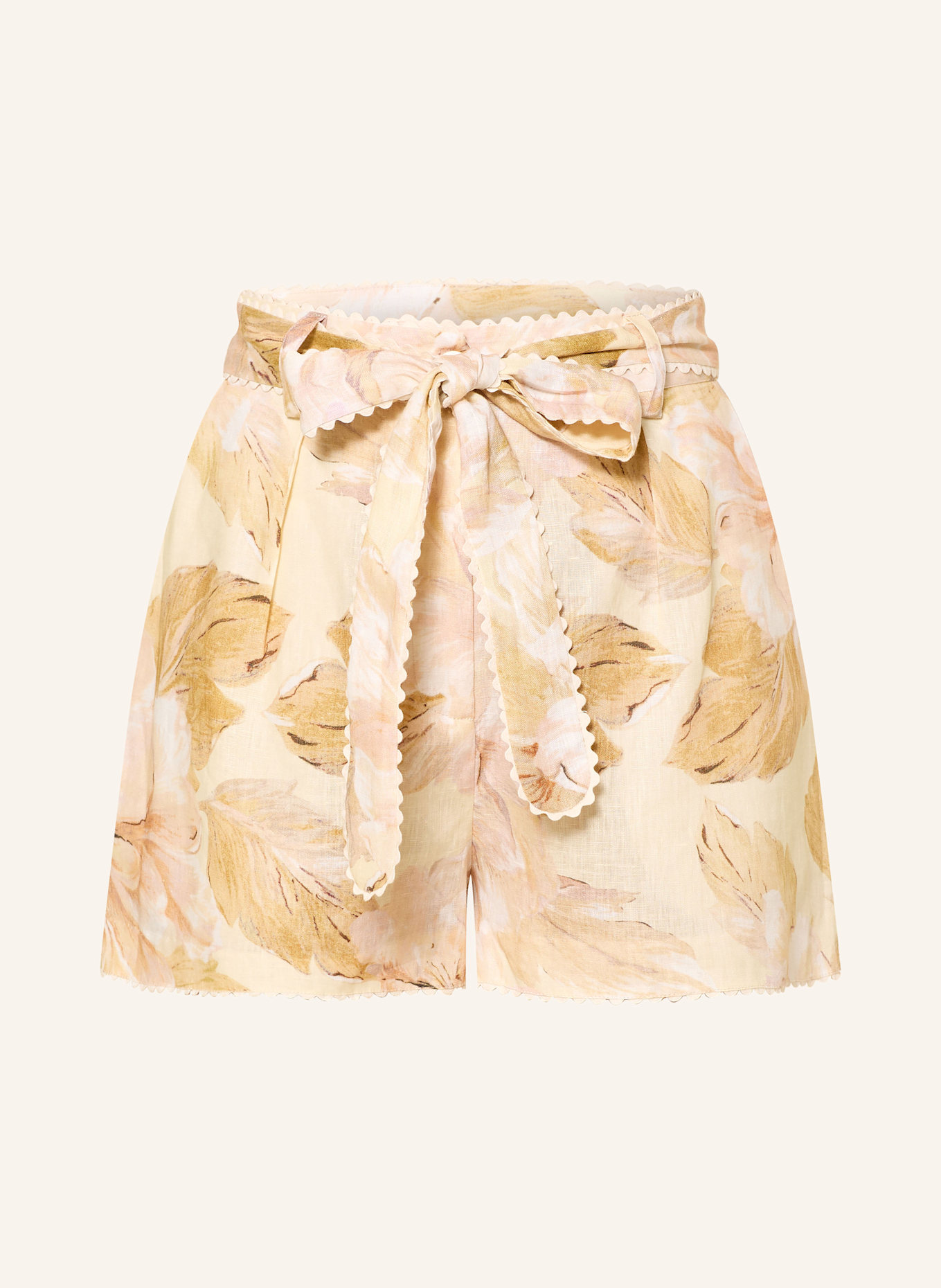 MRS & HUGS Linen shorts: ECRU / BEIGE / NUDE
