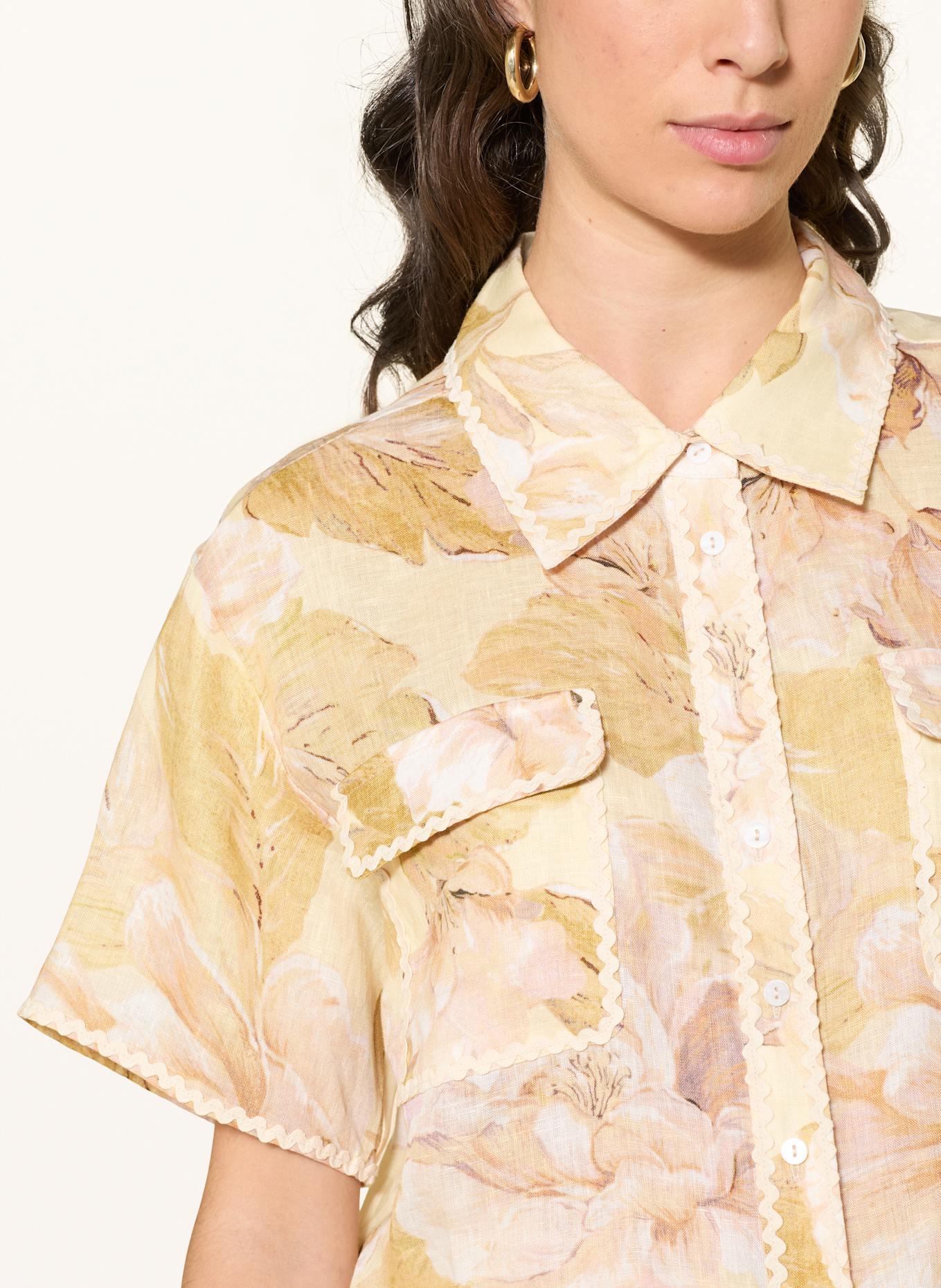 MRS & HUGS linnen blouse: ECRU / BEIGE / NUDE