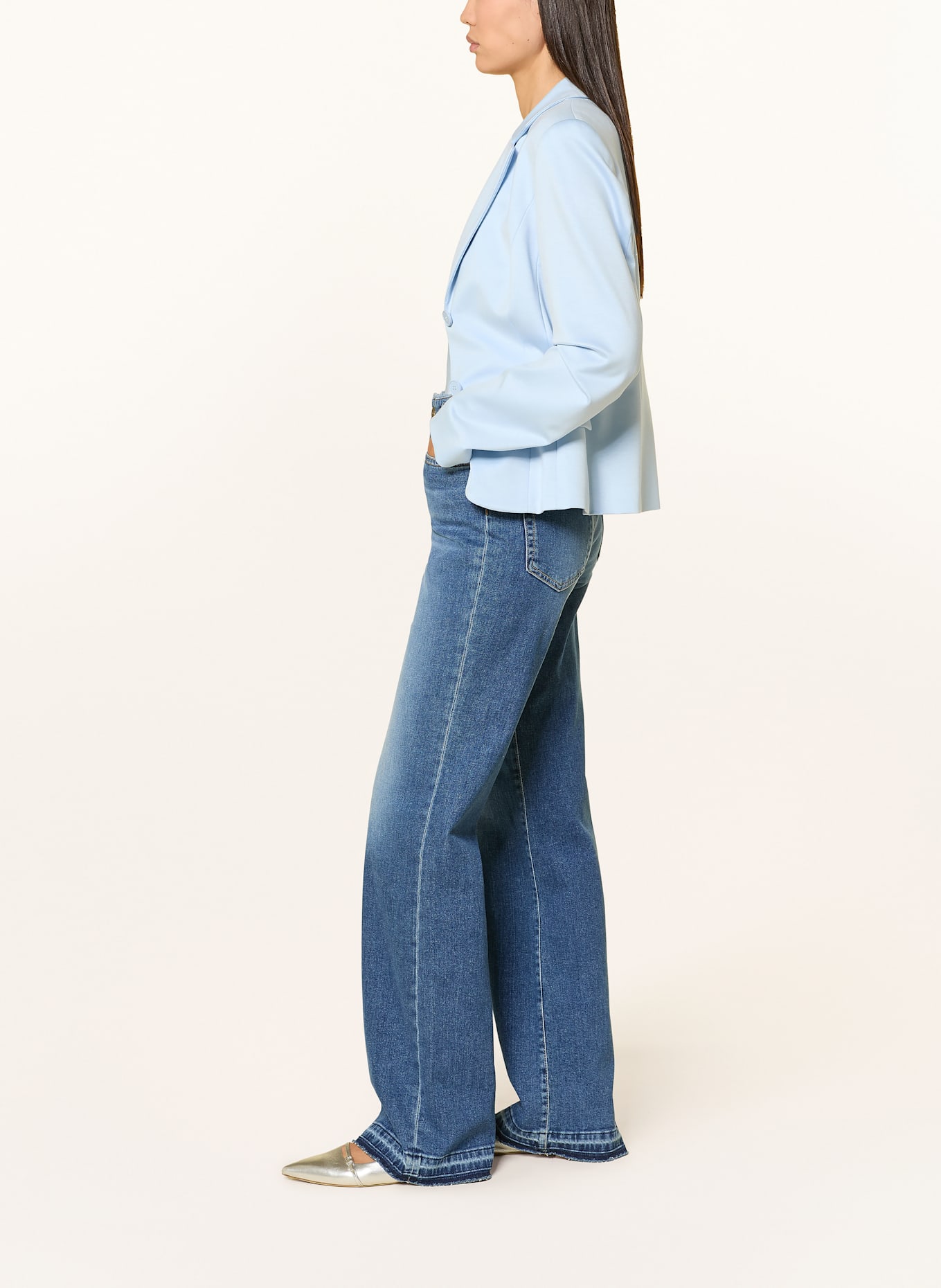 MARC CAIN Wide Leg Jeans FAID: 353 blue denim