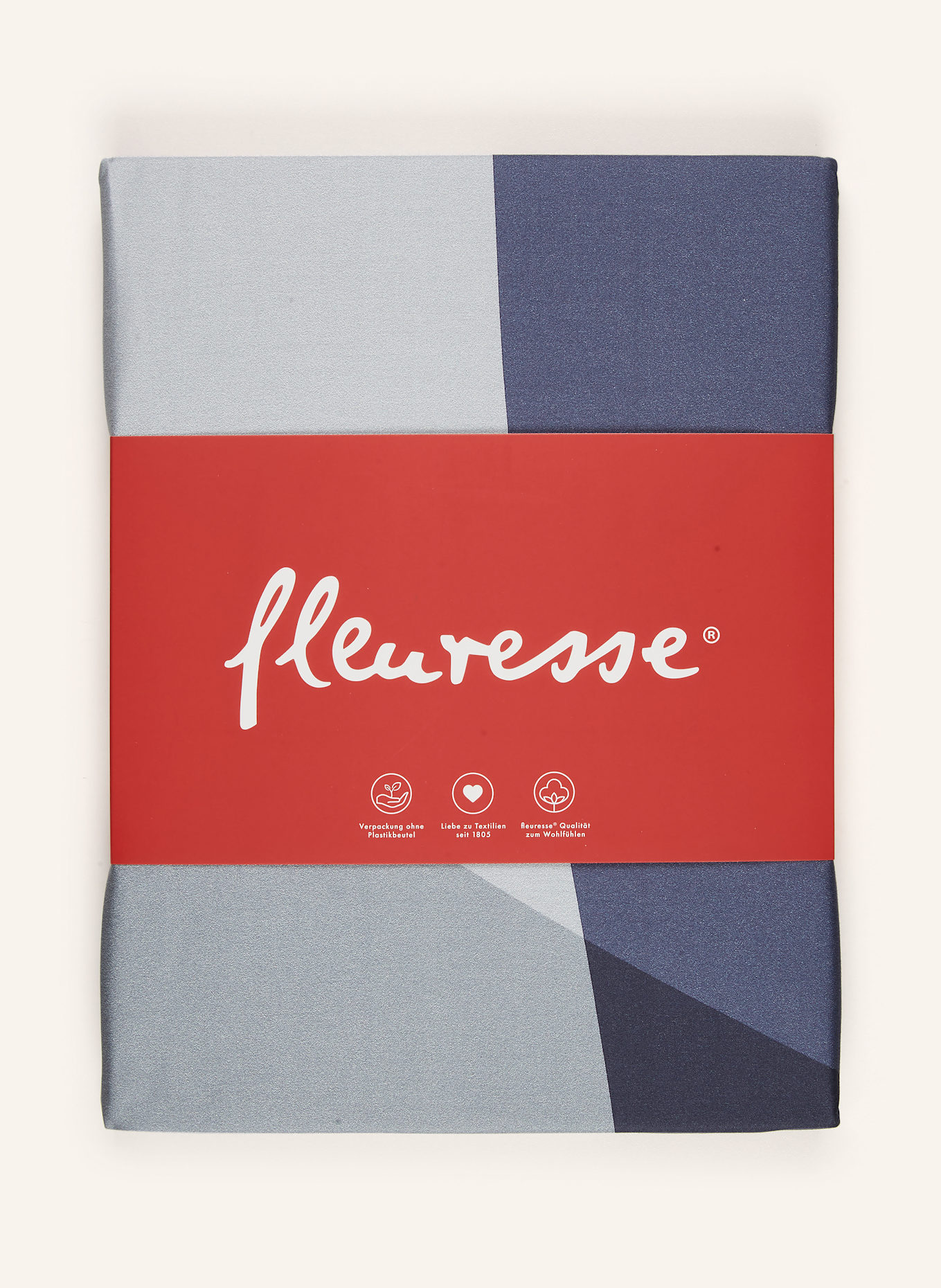 fleuresse Pościel BED ART SMALL: SZARY / GRANATOWY / NIEBIESKI