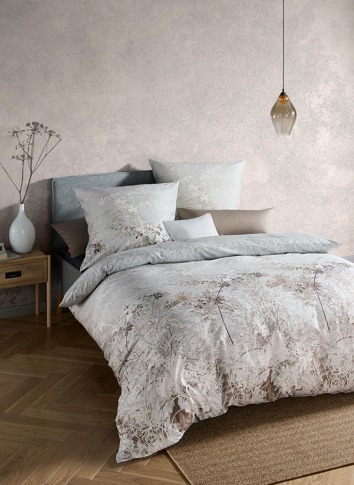 fleuresse Bettwäsche BED ART SMALL: GRAU / BRAUN