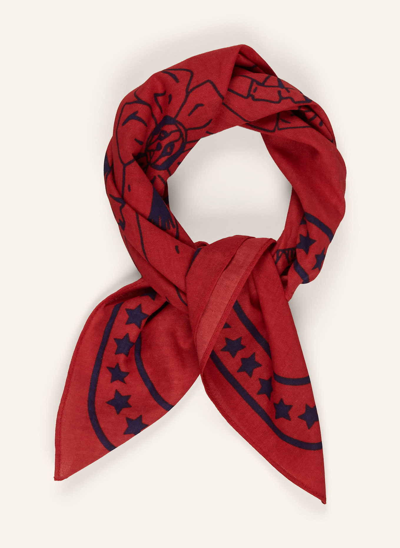 HAY Hundehalstuch: ROT / DUNKELBLAU