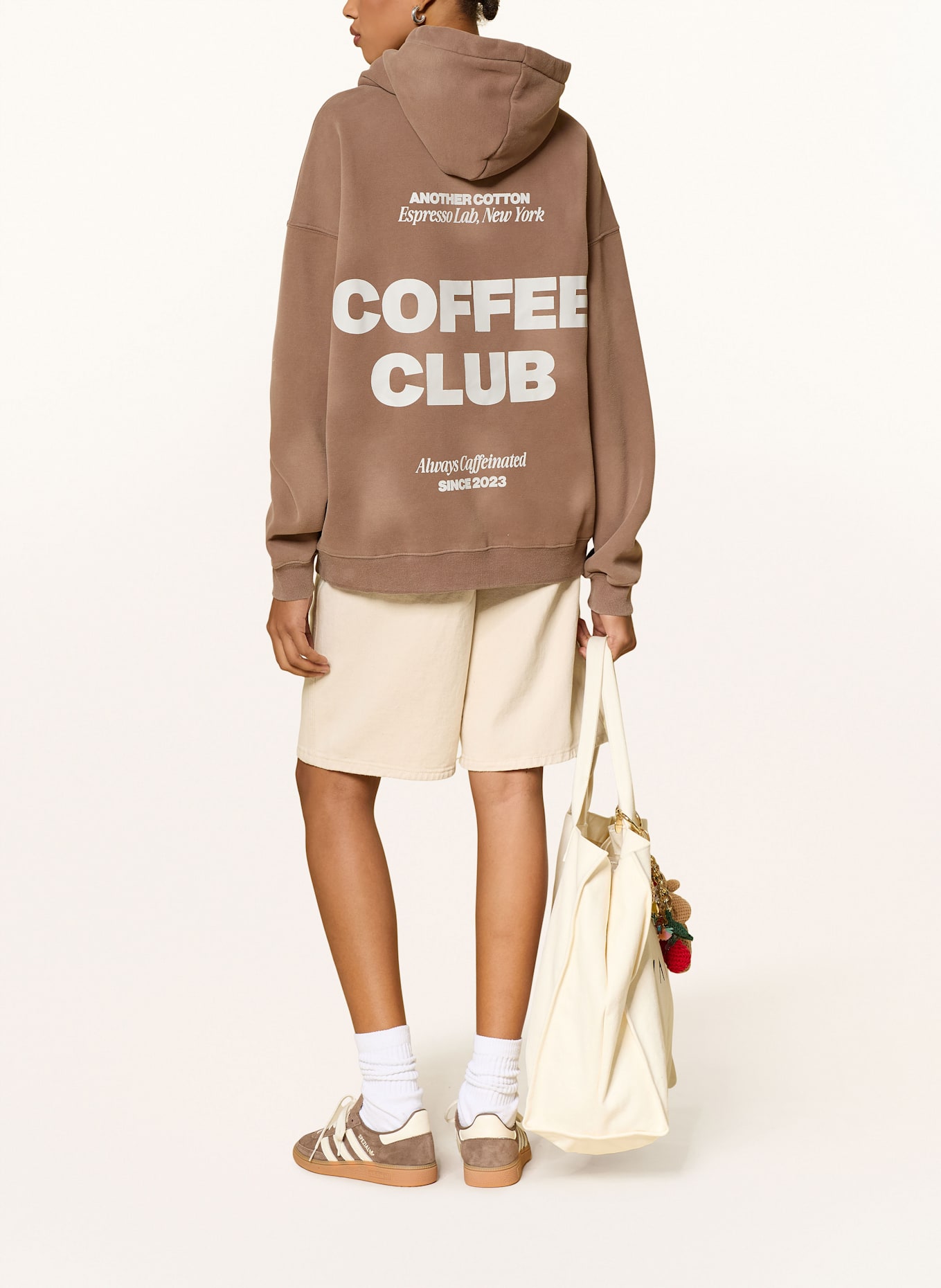 another COTTON LAB Oversized-Hoodie: HELLBRAUN