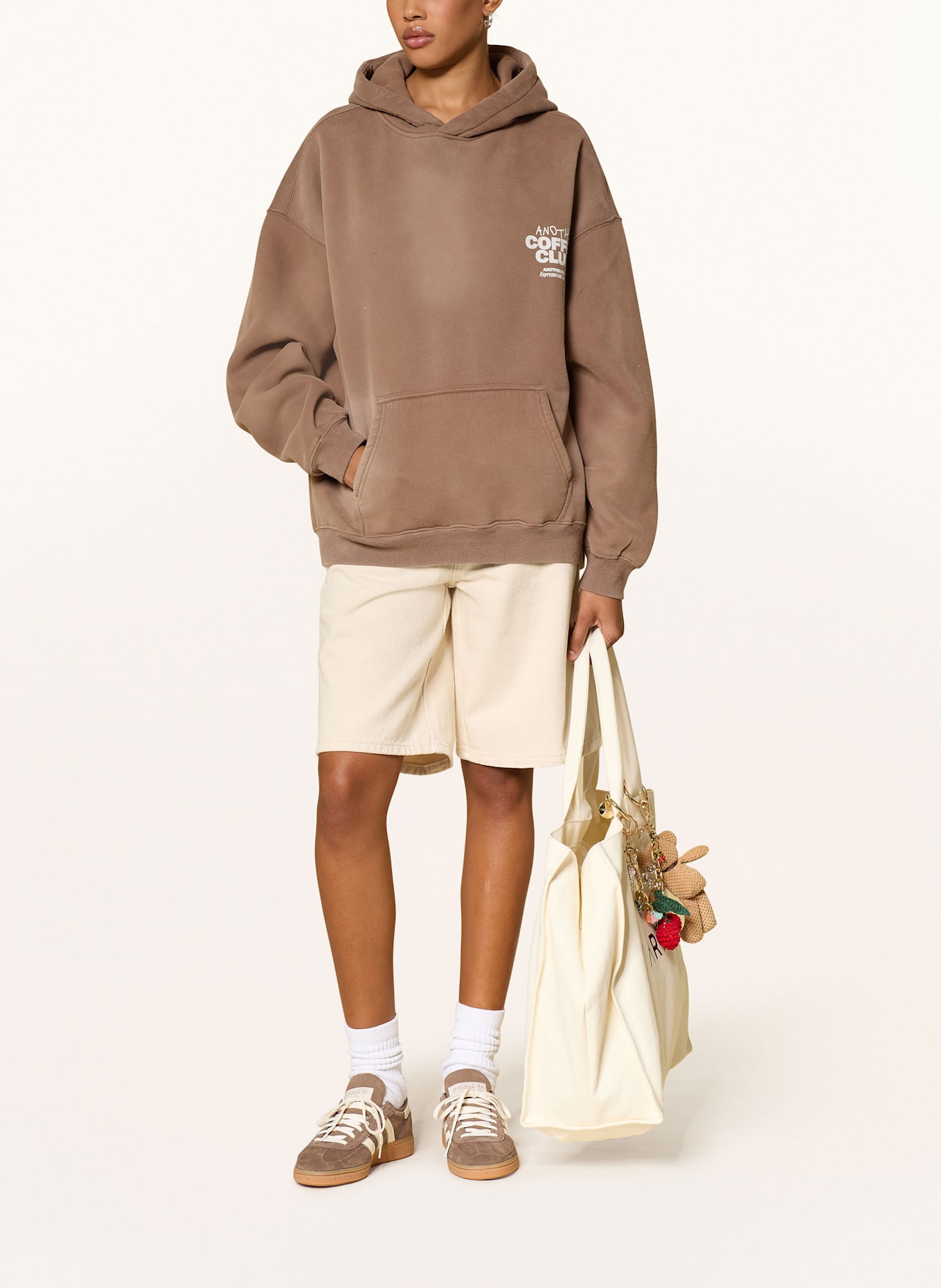 another COTTON LAB Oversized-Hoodie: HELLBRAUN