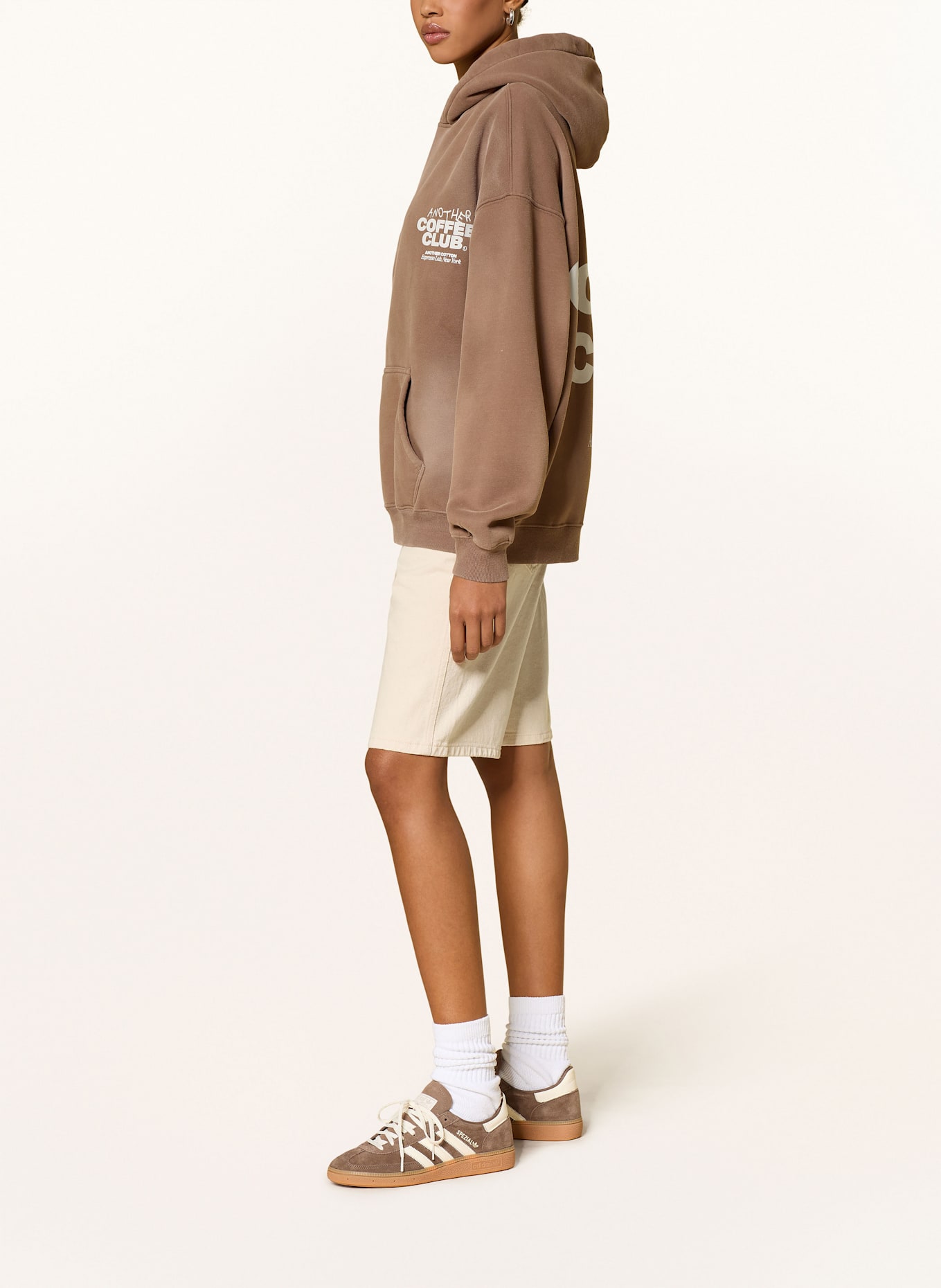 another COTTON LAB Oversized-Hoodie: HELLBRAUN