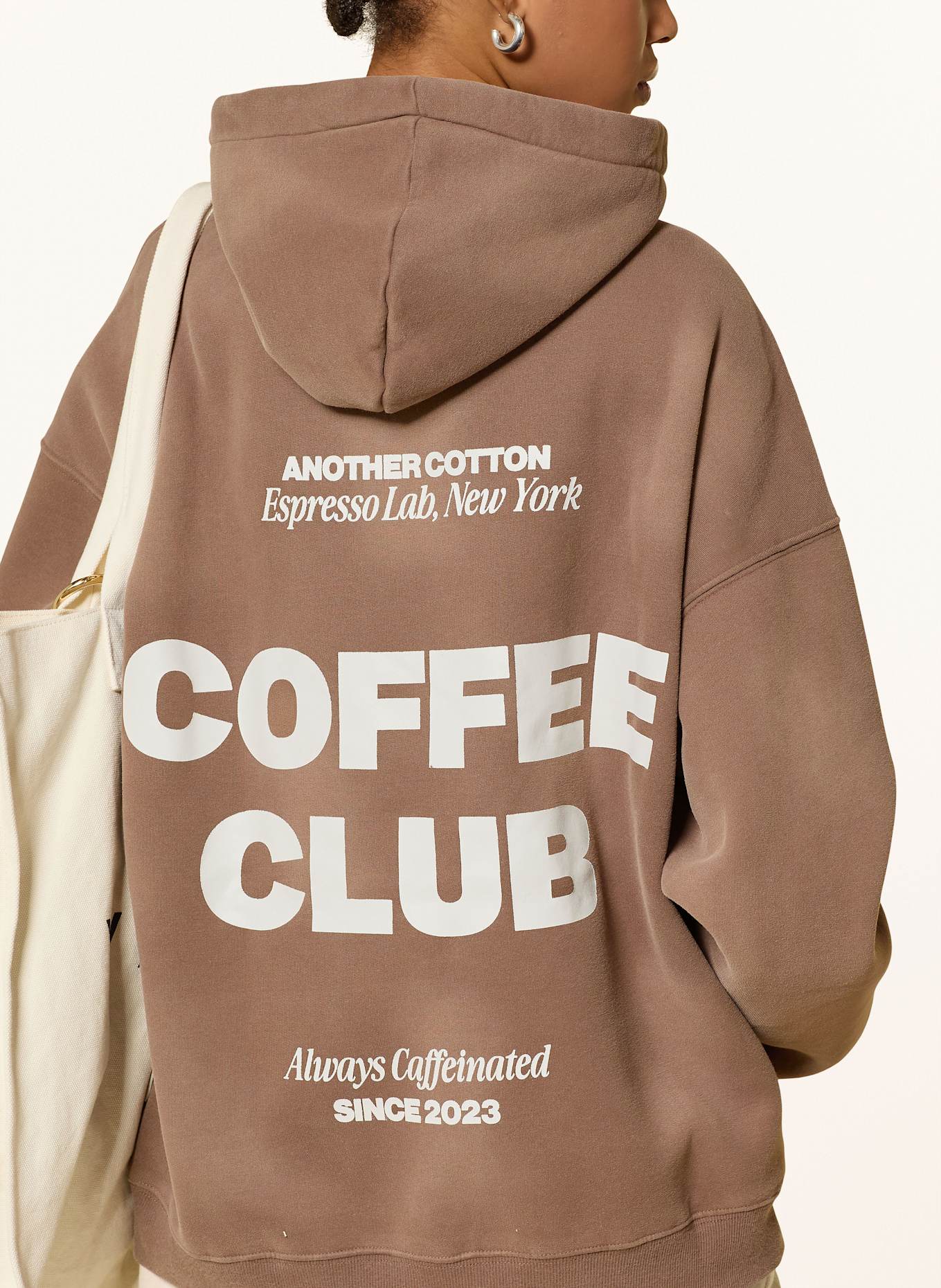 another COTTON LAB Oversized-Hoodie: HELLBRAUN