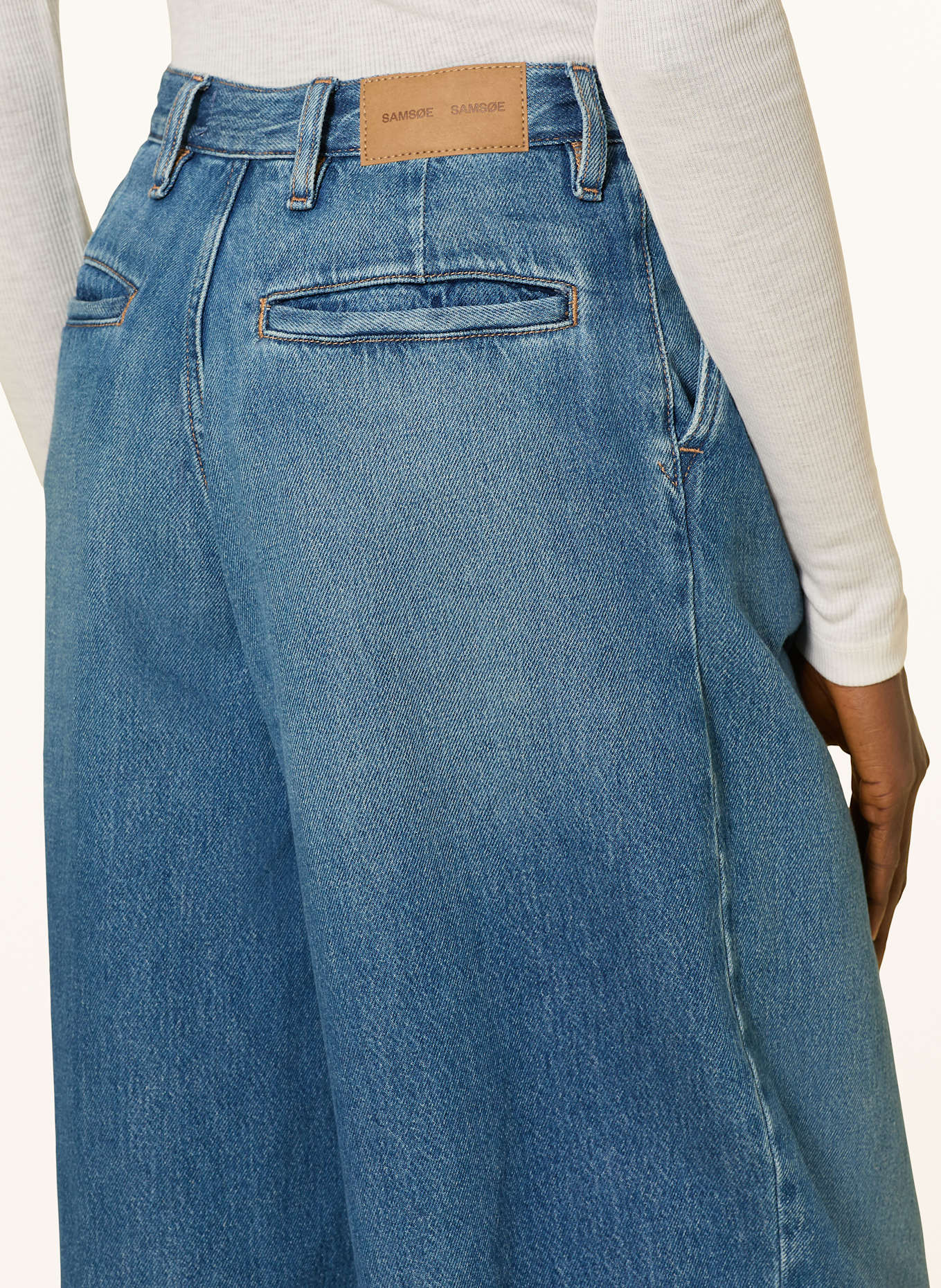 SAMSØE  SAMSØE Wide Leg Jeans SAHARPER: CLR002512 Fluid denim