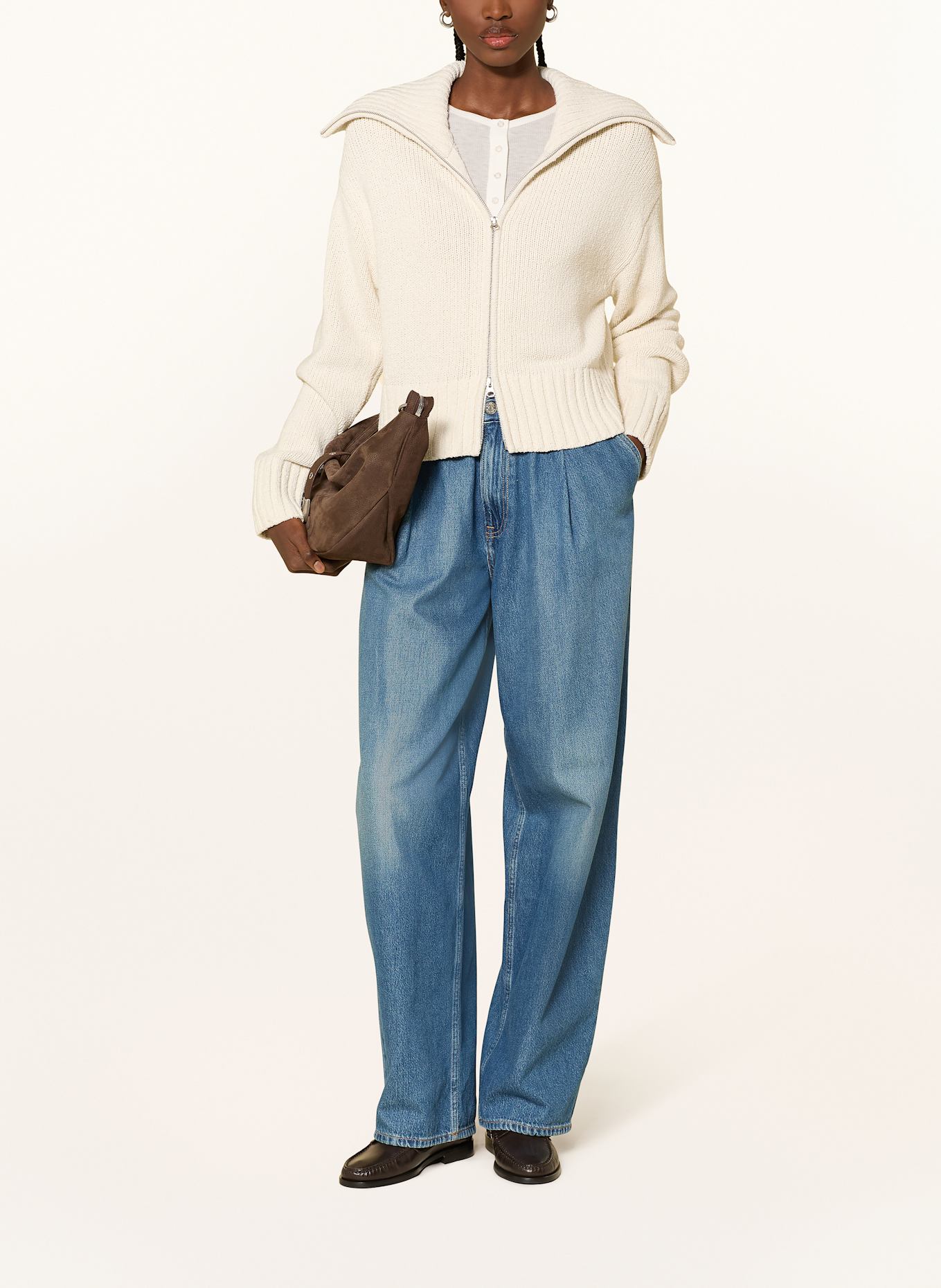 SAMSØE SAMSØE Pletený kardigan SAJASMIN: REŽNÁ