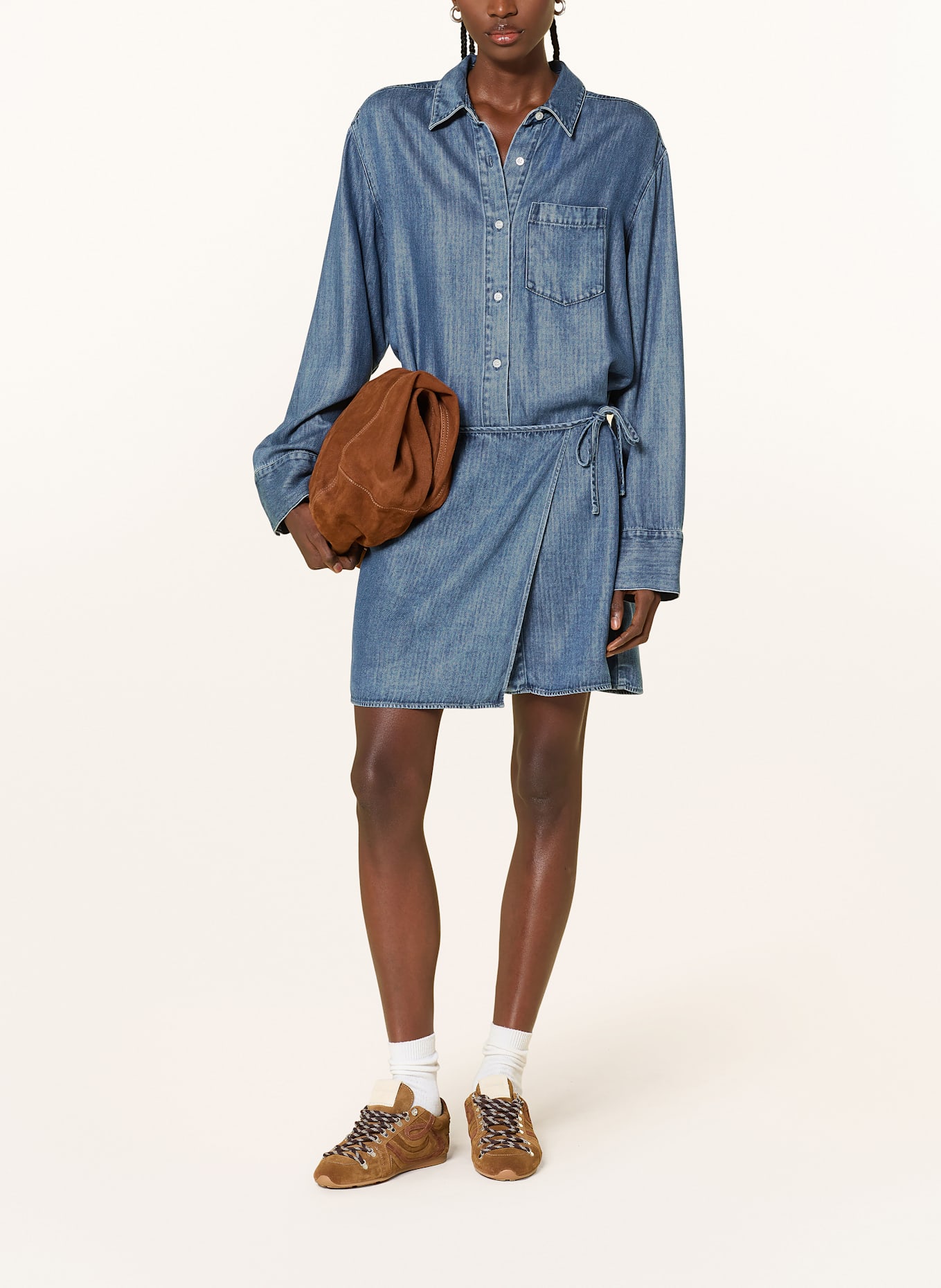 SAMSØE  SAMSØE SASKY denim dress: BLUE
