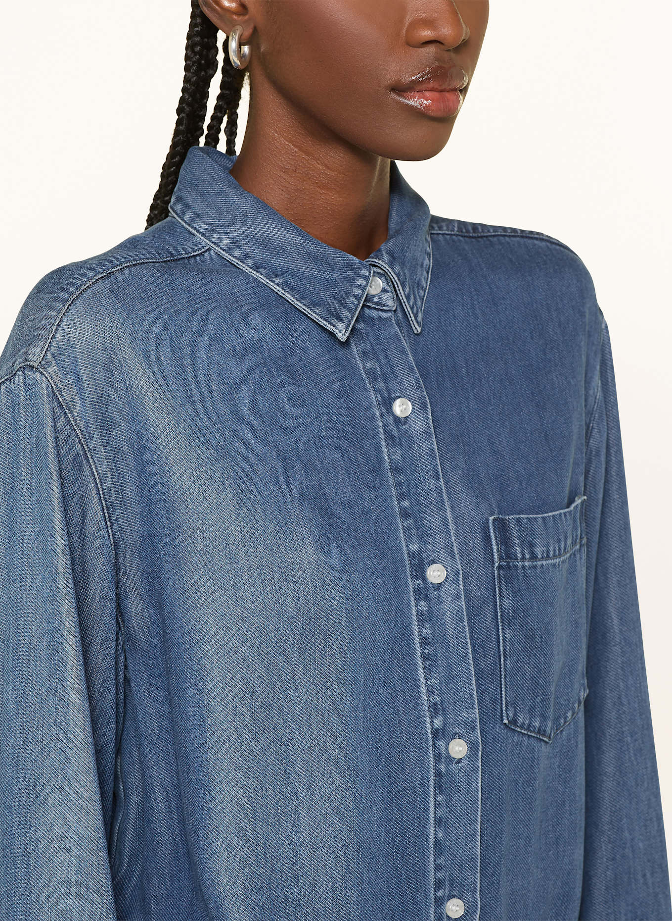 SAMSØE  SAMSØE SASKY denim dress: BLUE