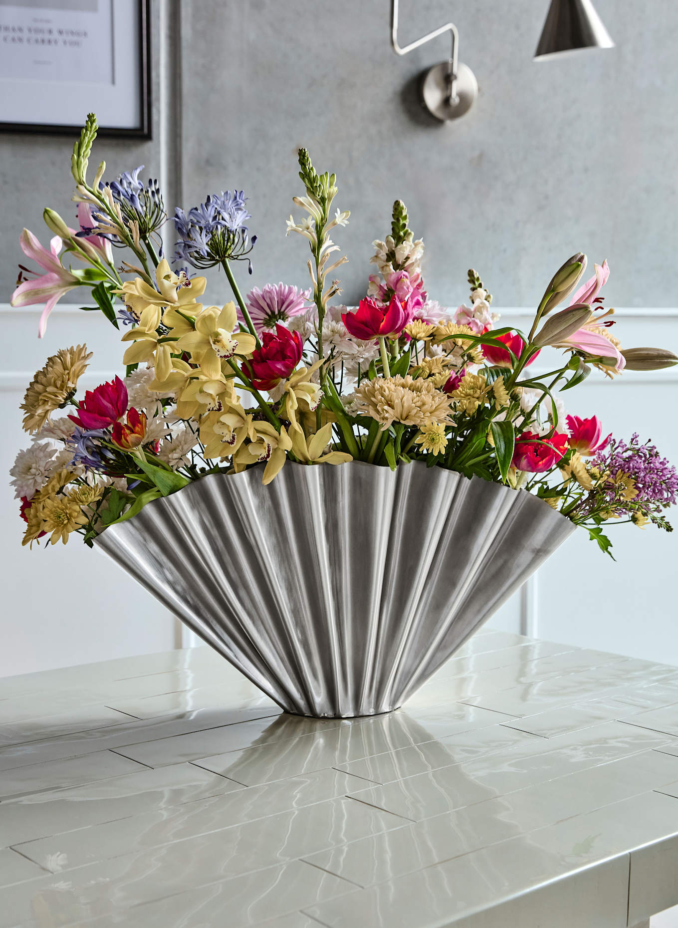 house doctor Vase HDFLOOD: SILBER