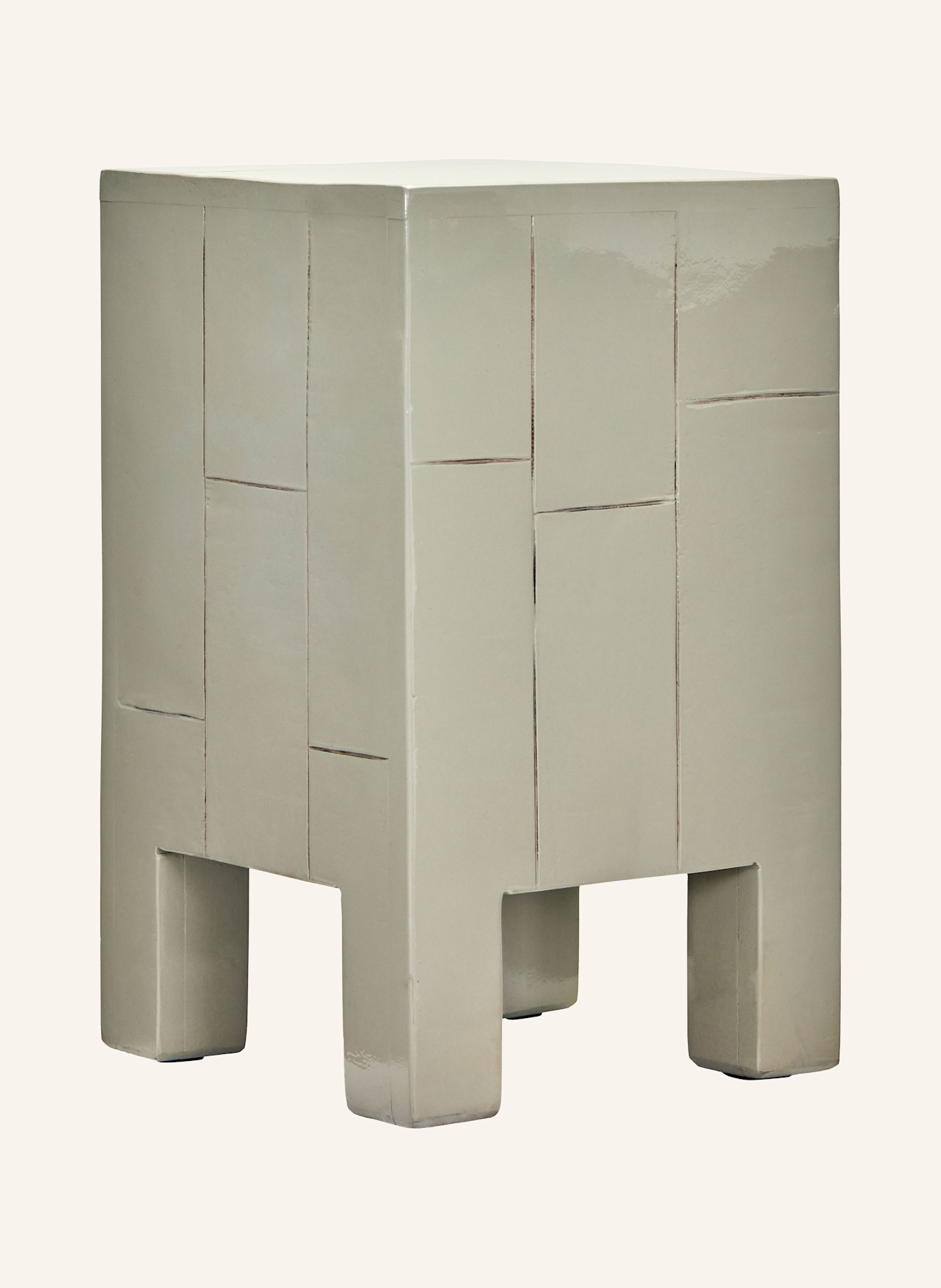 house doctor Beistelltisch HDBRICK: CREME