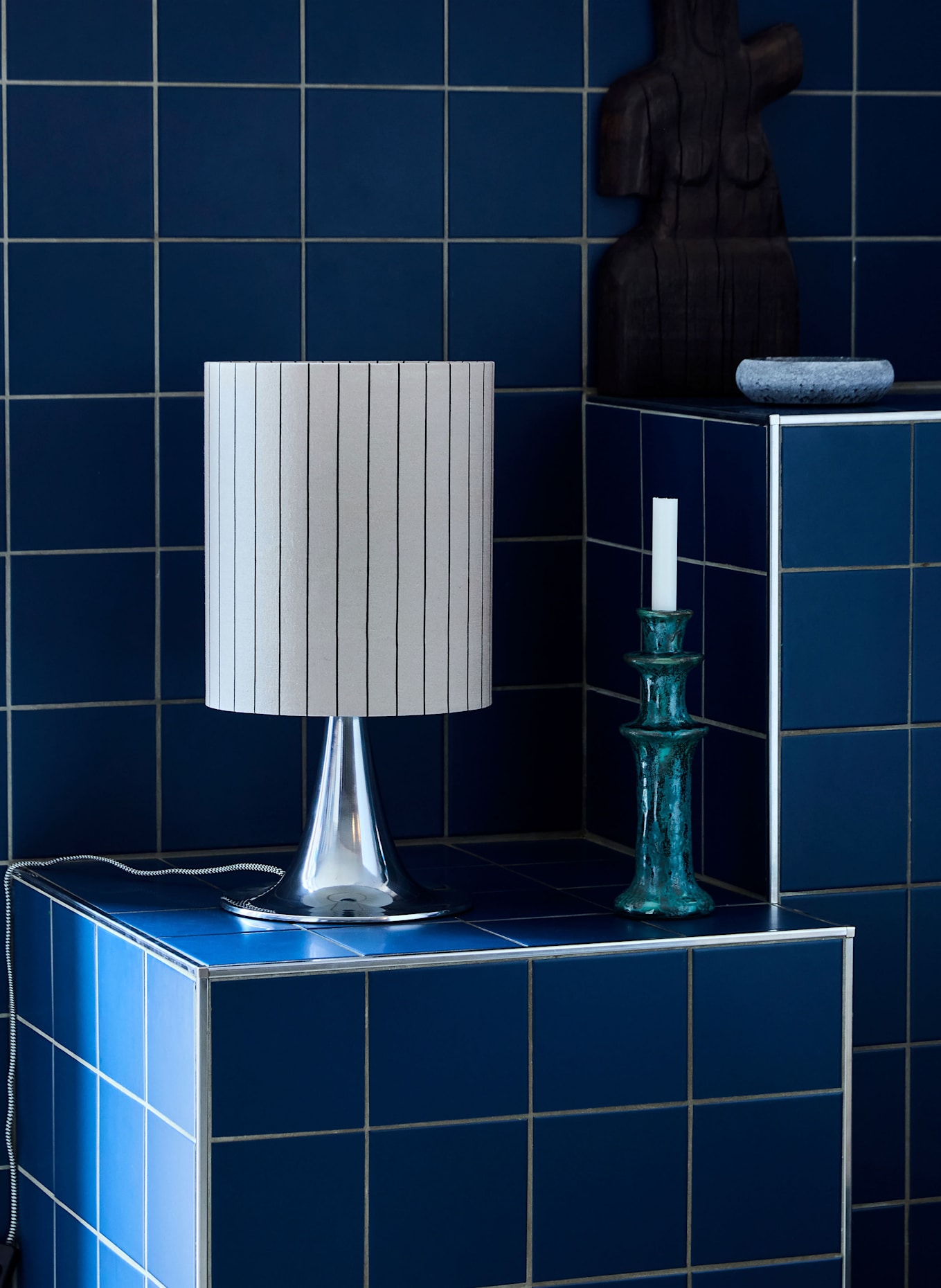 house doctor Tischleuchte HDTULIP: SILBER / GRAU / SCHWARZ