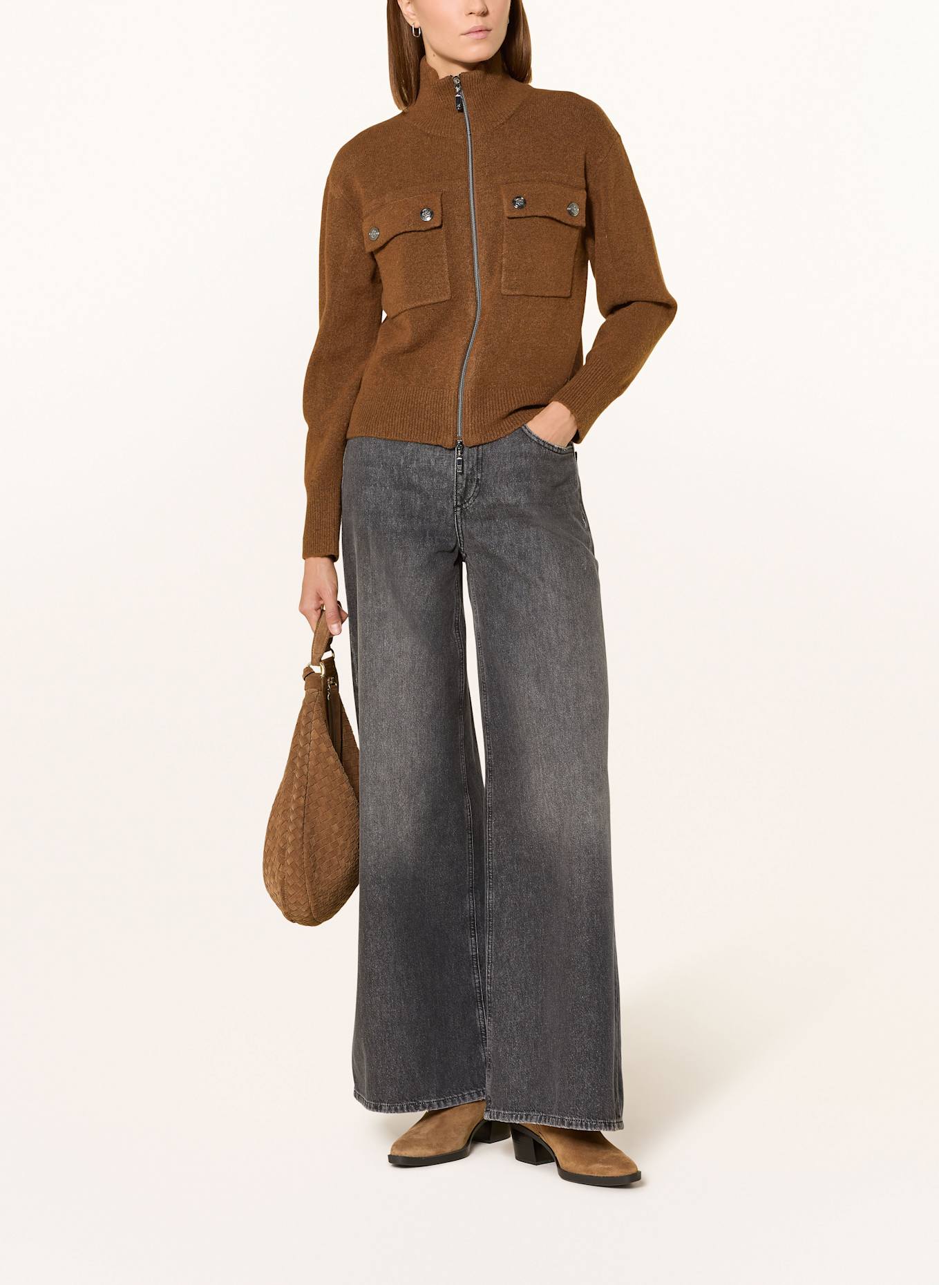 monari Strickjacke: BRAUN