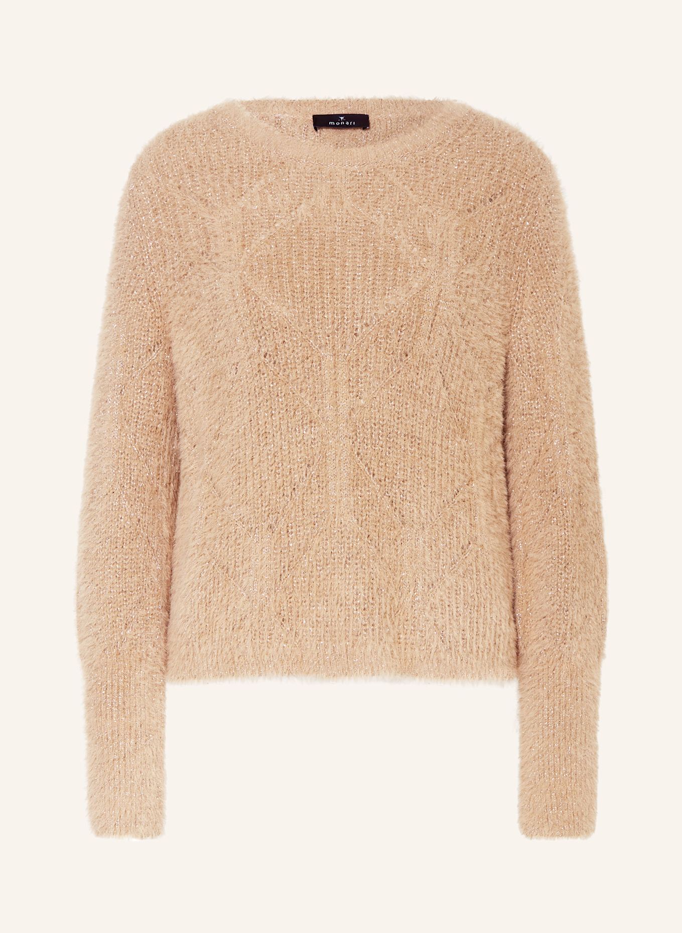 monari Pullover mit Glitzergarn: BEIGE