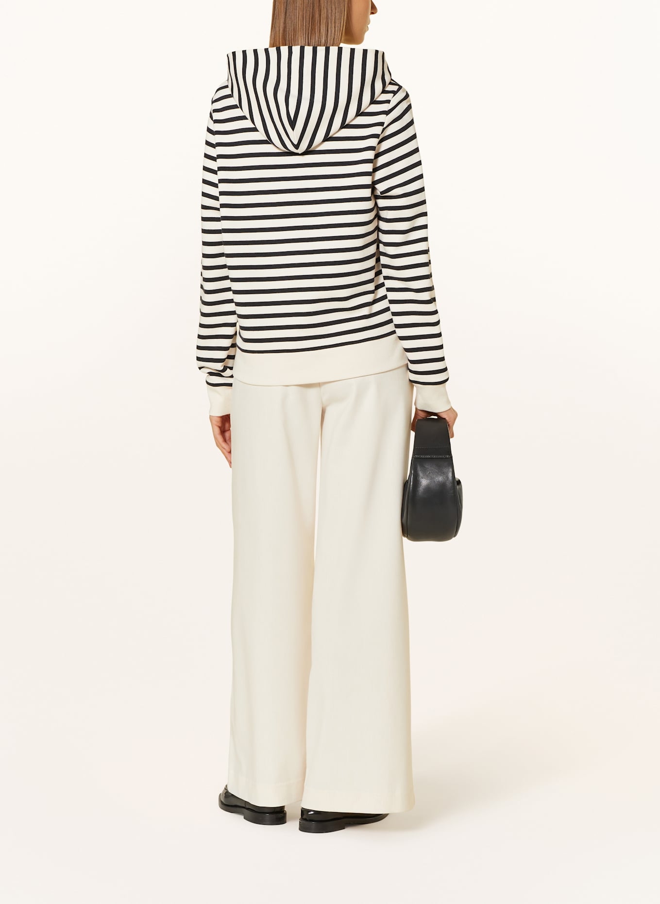 Marc O'Polo Hoodie: ECRU / SCHWARZ