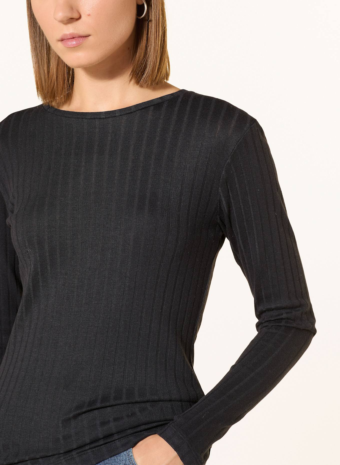 Marc O'Polo Koszulka z długim rękawem: GRANATOWY