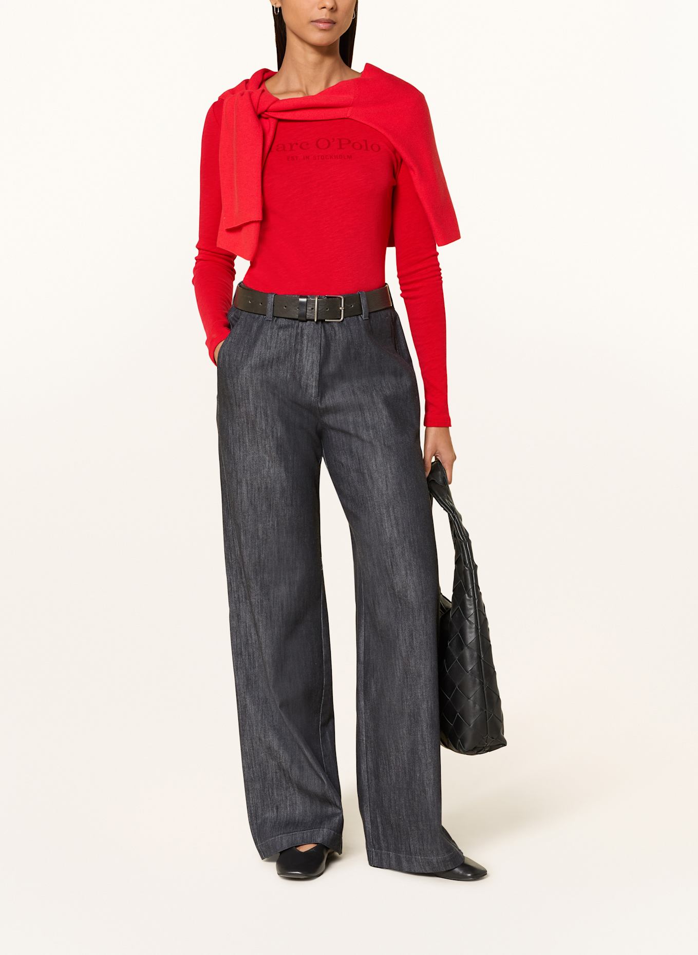 Marc O'Polo Longsleeve: ROT