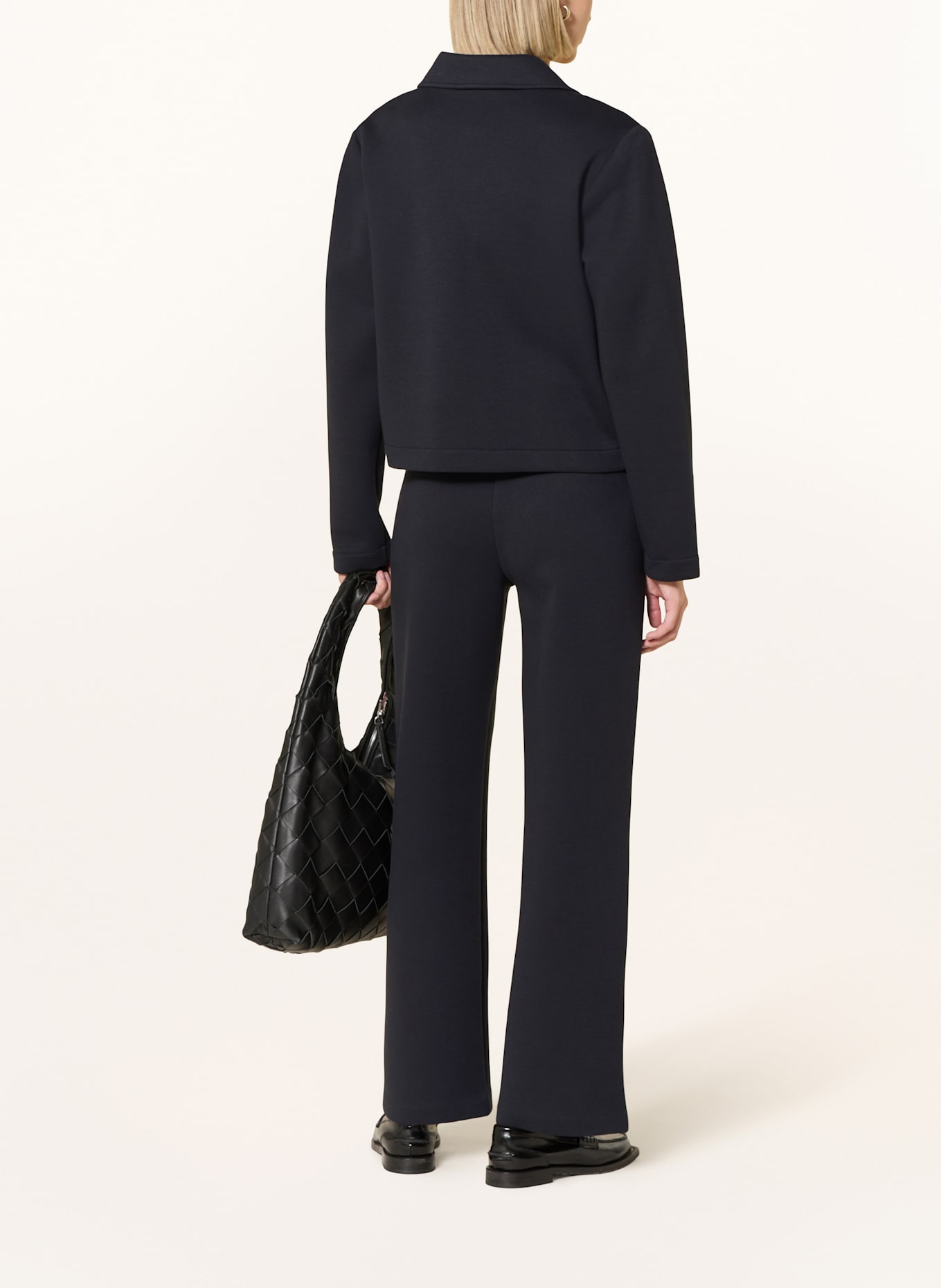 Marc O'Polo Kastenjacke aus Jersey: DUNKELBLAU